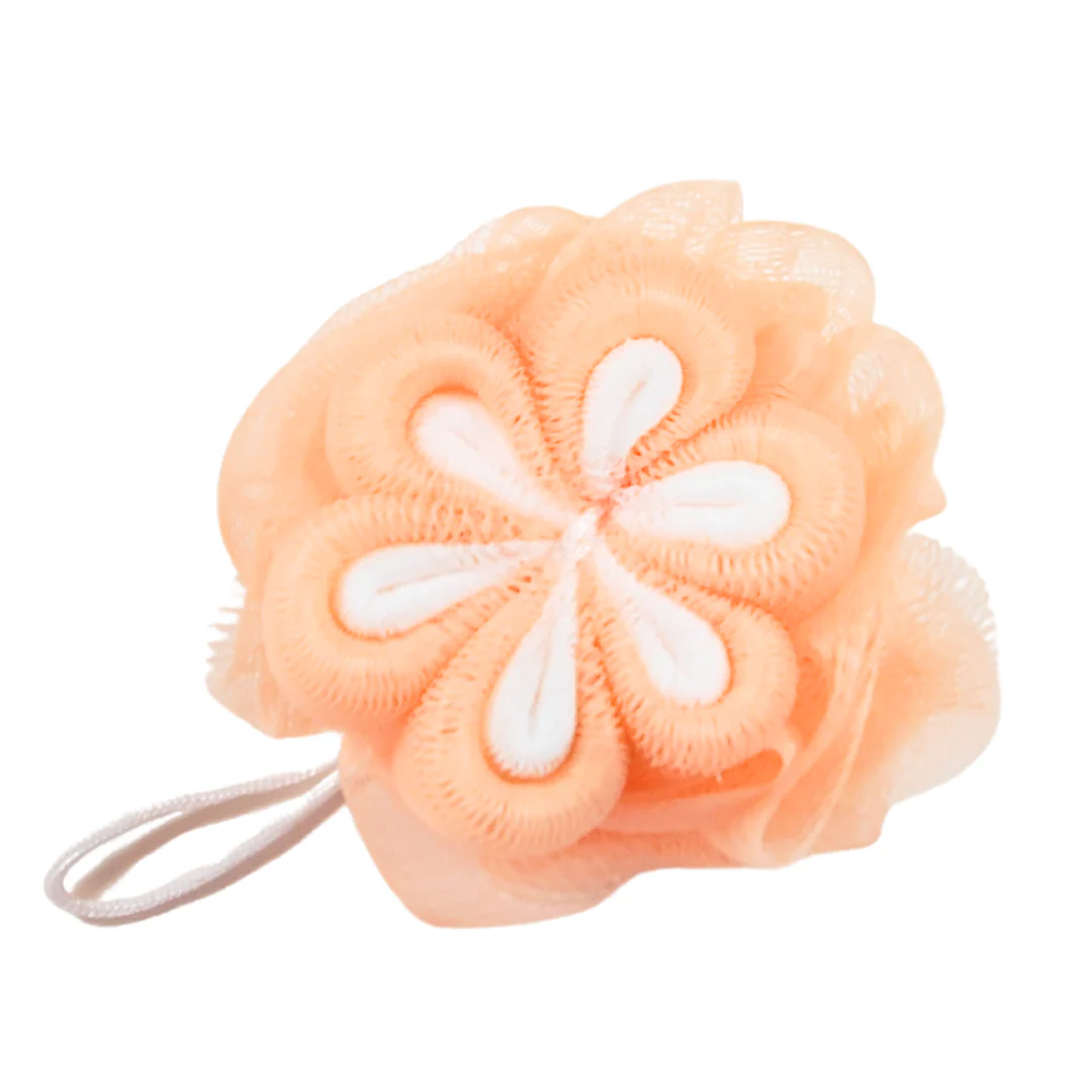 Flower Loofah | Bright Colored Flower Bath & Shower Pouf - Image 2