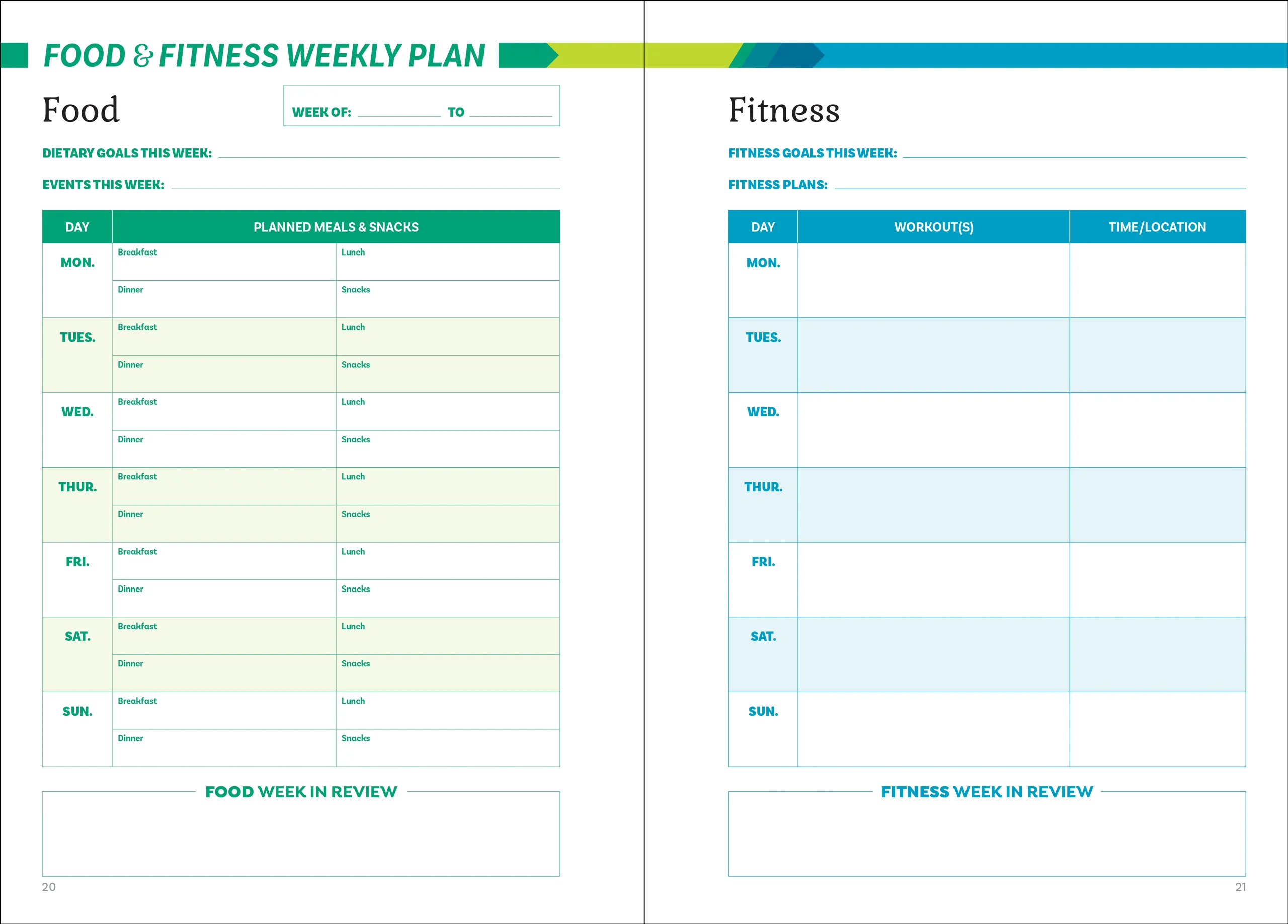 Food & Fitness Logbook - Image 6