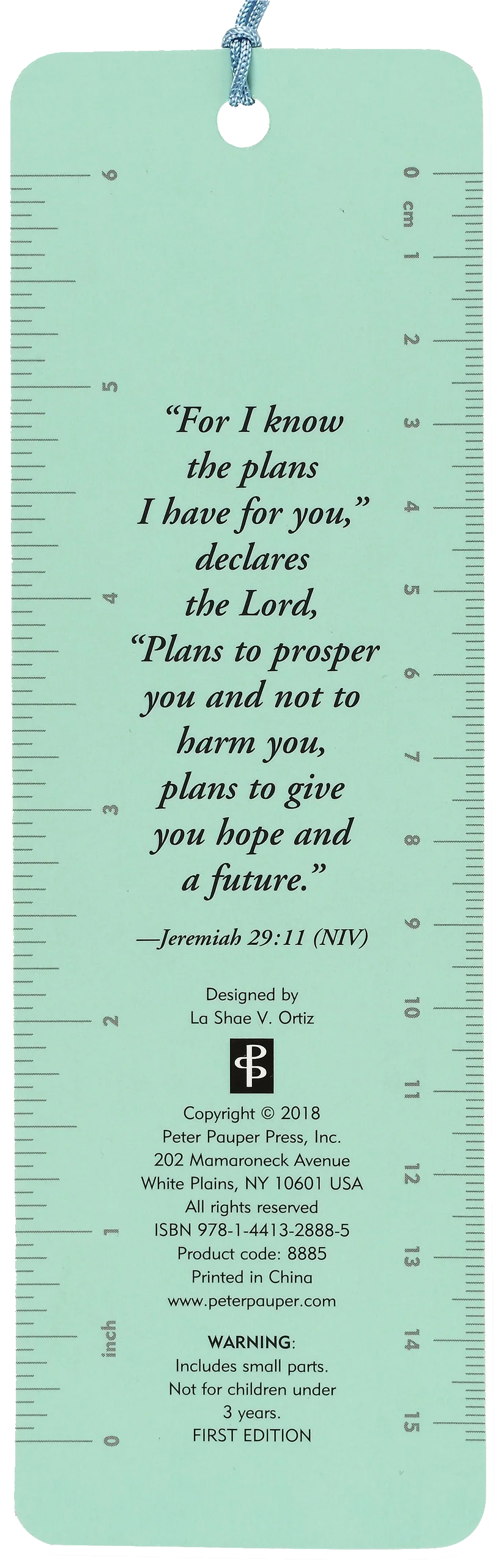For I Know the Plans I Have for You Beaded Bookmark