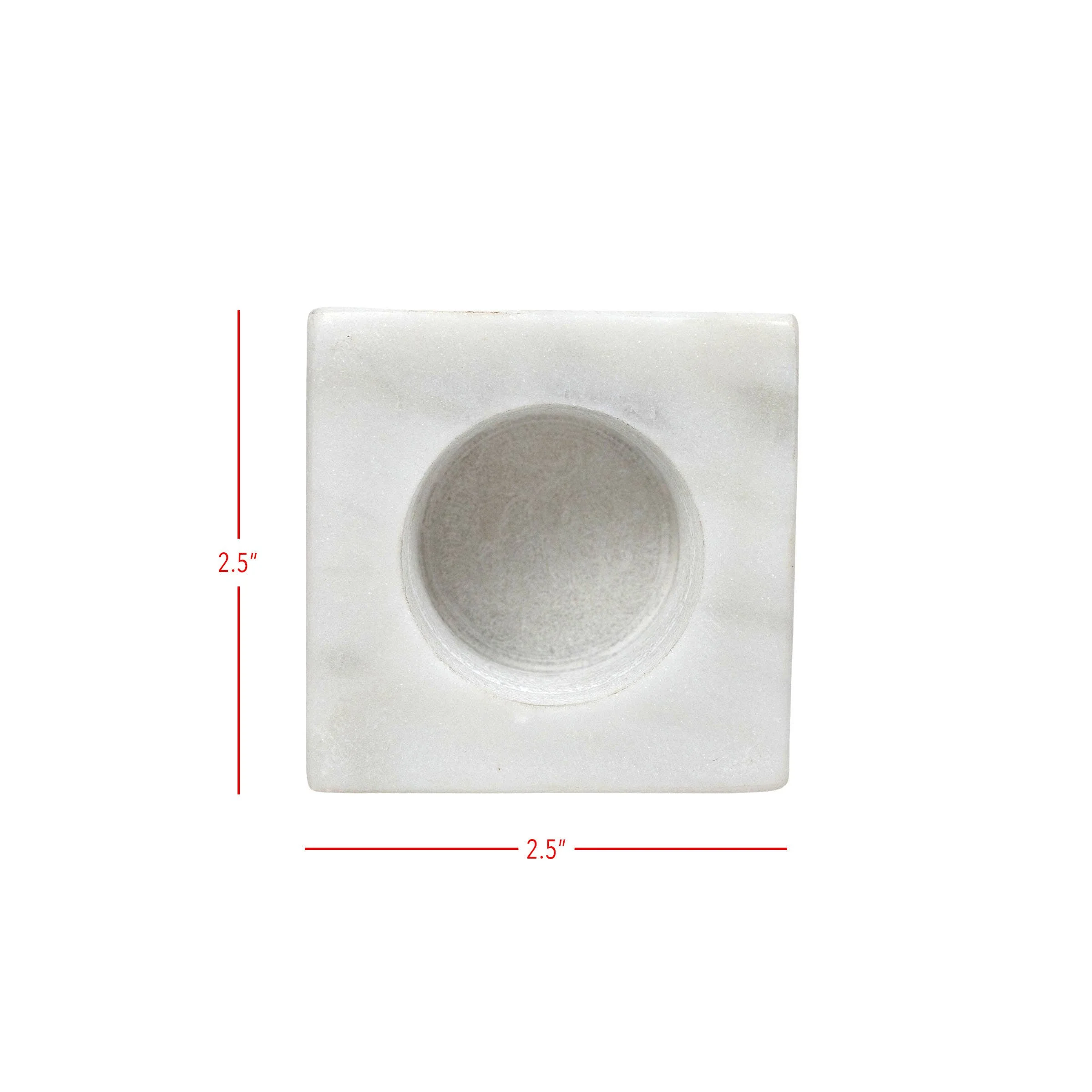Fleur White Marble Tealight Candle Holder - Image 7