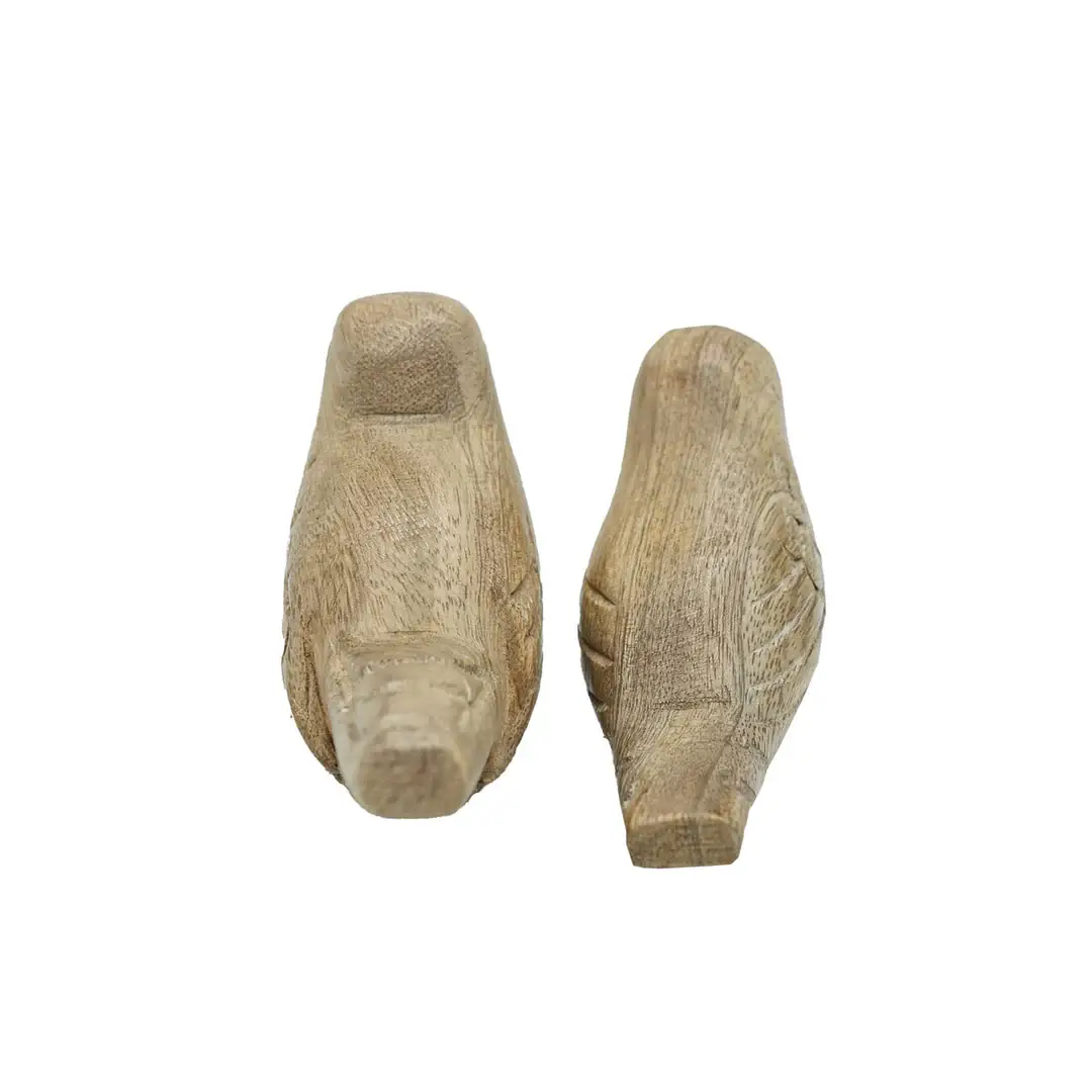 Vennie Wood Carved Decorative Bird Figures, Set Of 2 - Image 6