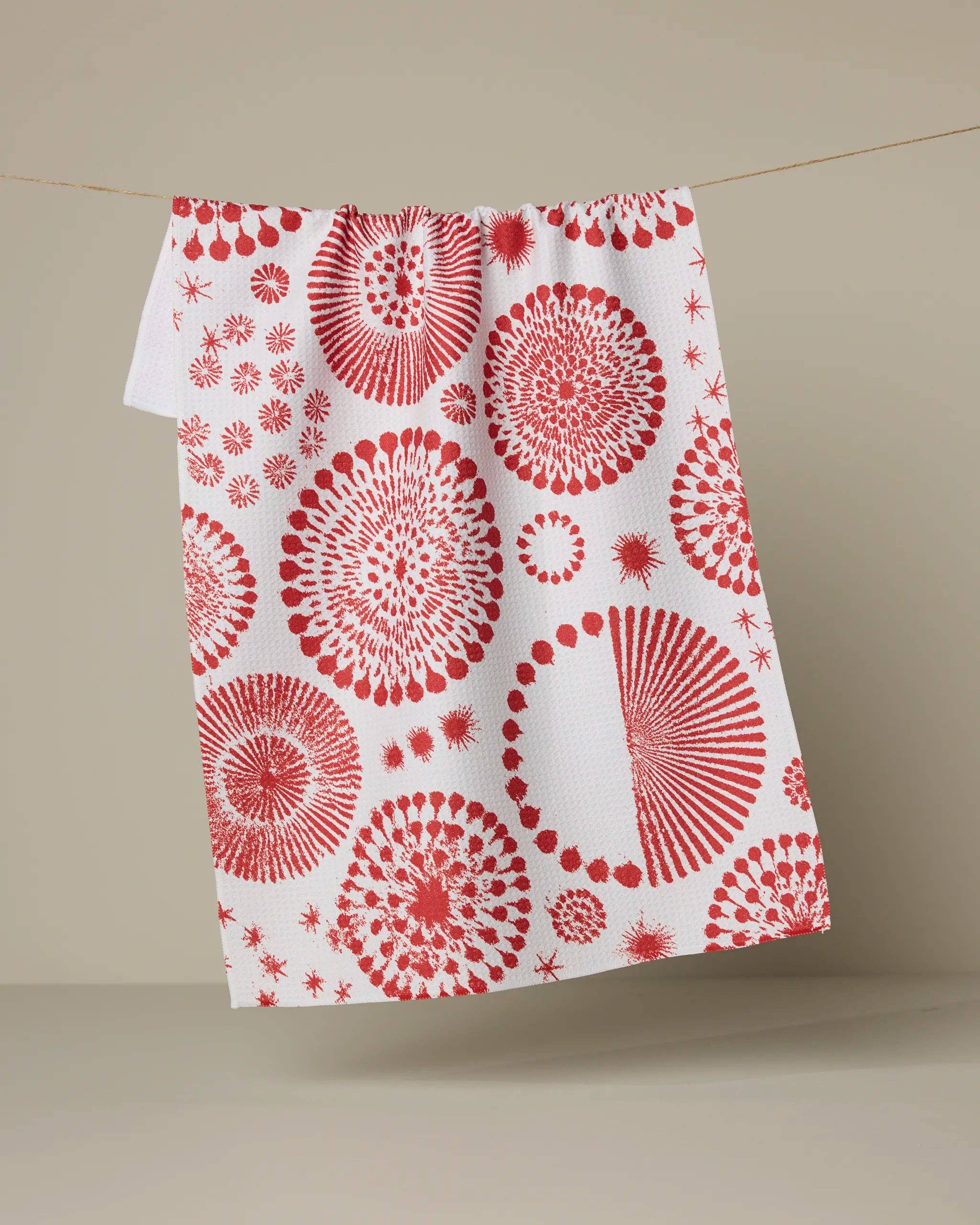 Freedom Sparks Tea Towel: Blue - Image 4