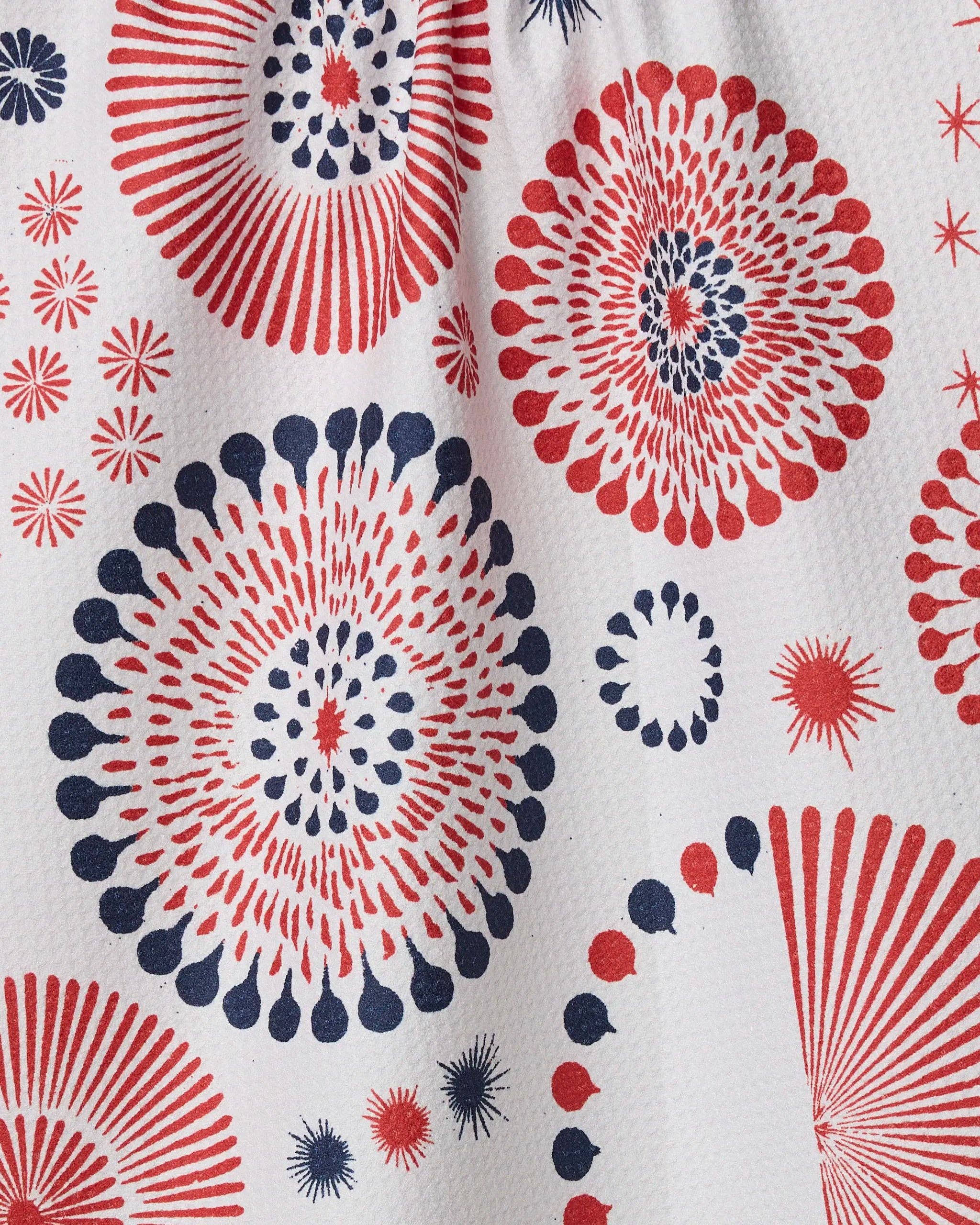 Freedom Sparks Tea Towel: Blue - Image 7