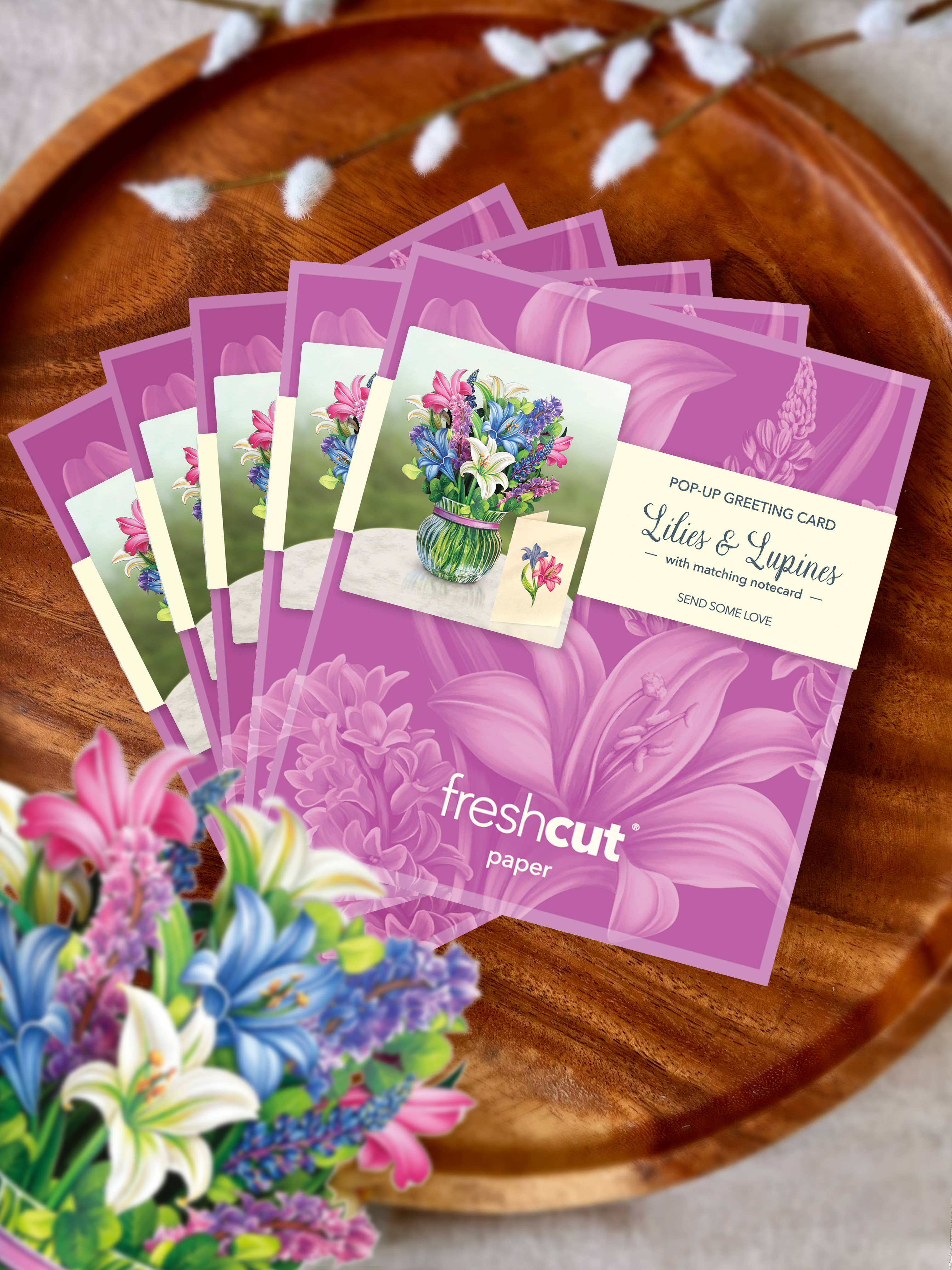 Mini Lilies & Lupines - Pop-up Greeting Cards - Image 5