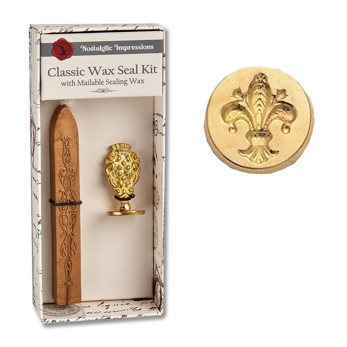 Florentine Brass Stamp Wax Seal Kits-popular symbols - Image 13