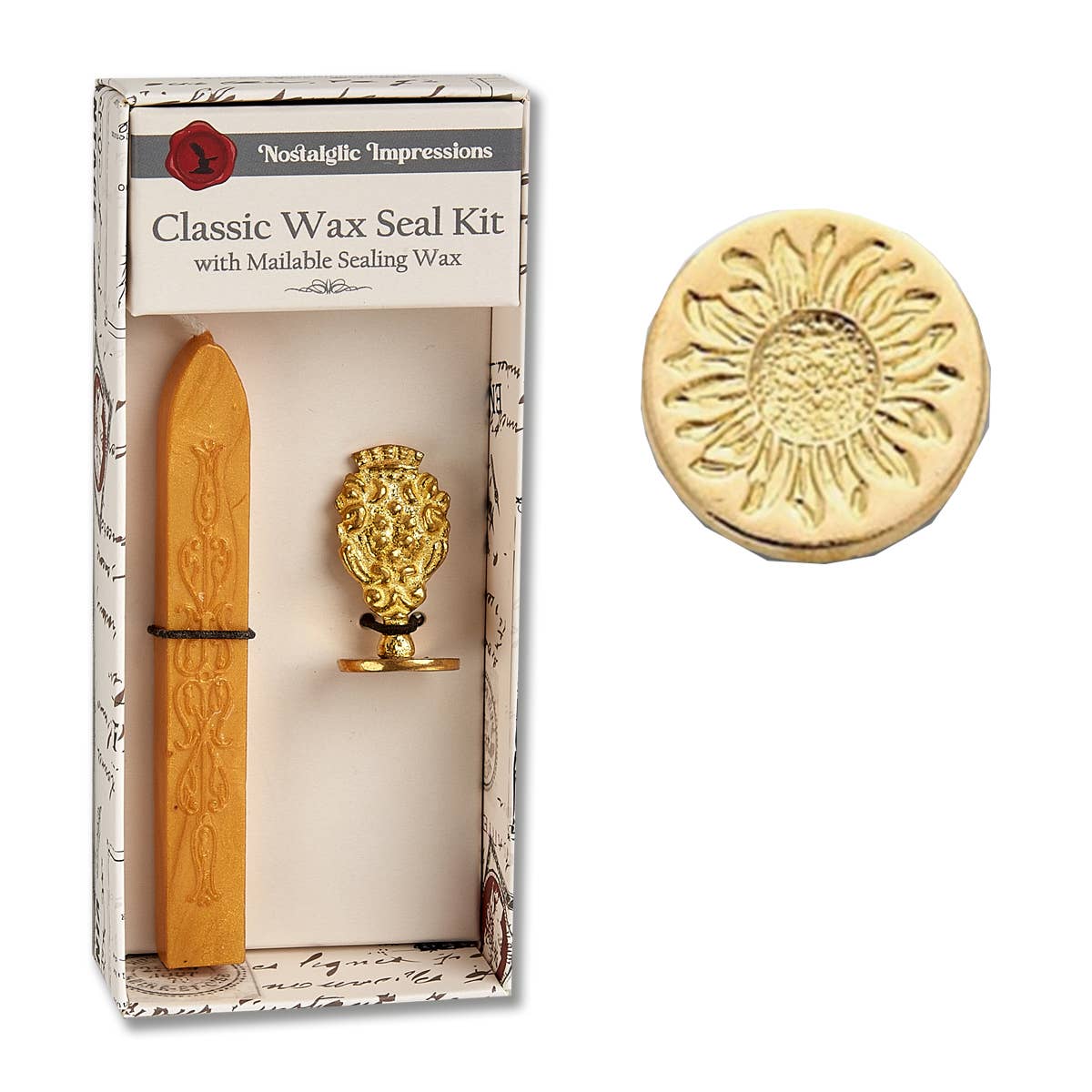 Florentine Brass Stamp Wax Seal Kits-popular symbols - Image 15