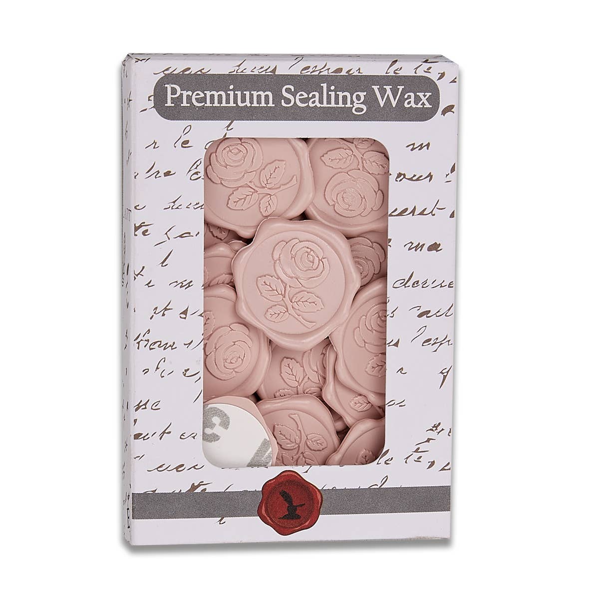 Rose Adhesive Wax Seal Stickers 1 1/4" - 25 Pk - Image 2