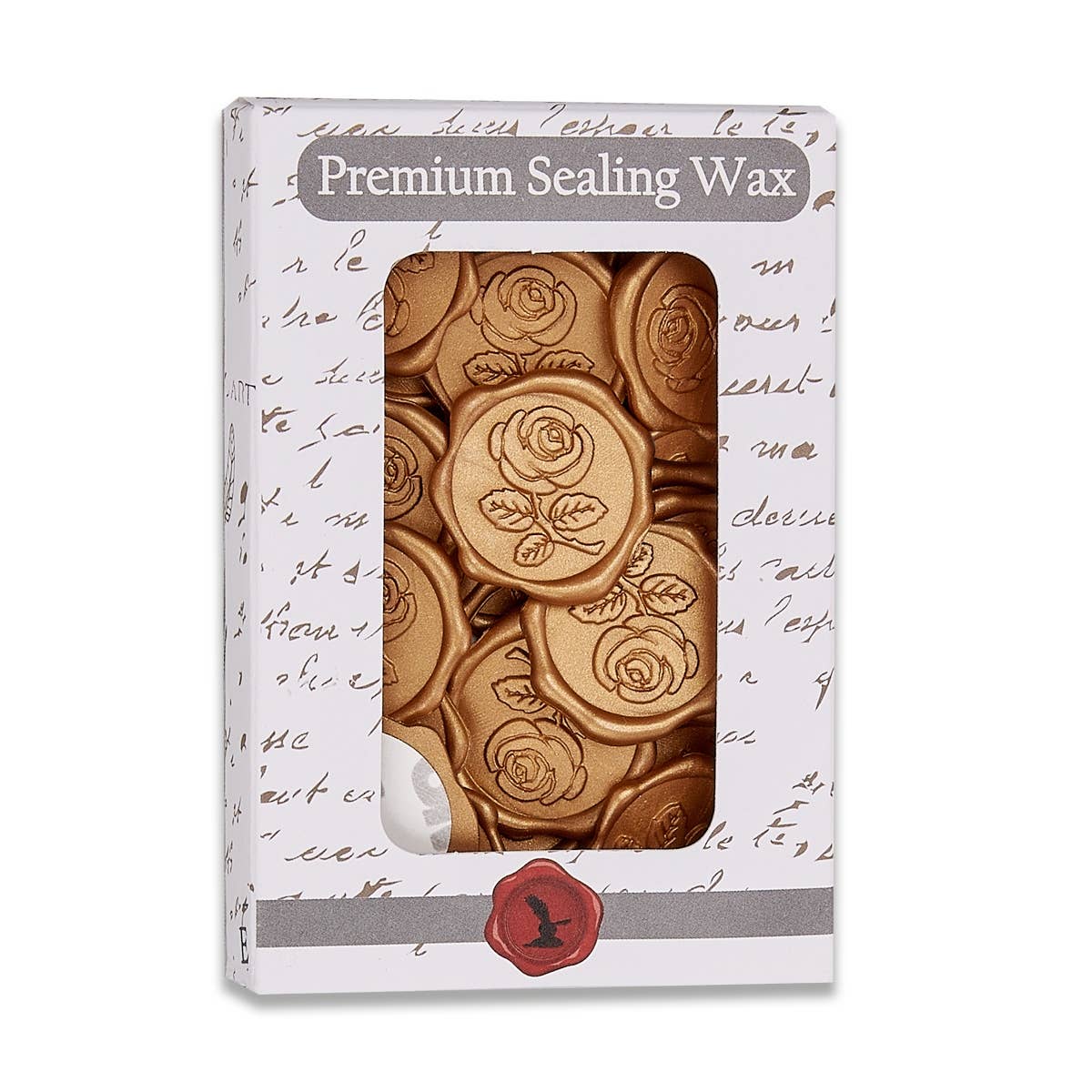 Rose Adhesive Wax Seal Stickers 1 1/4" - 25 Pk - Image 3