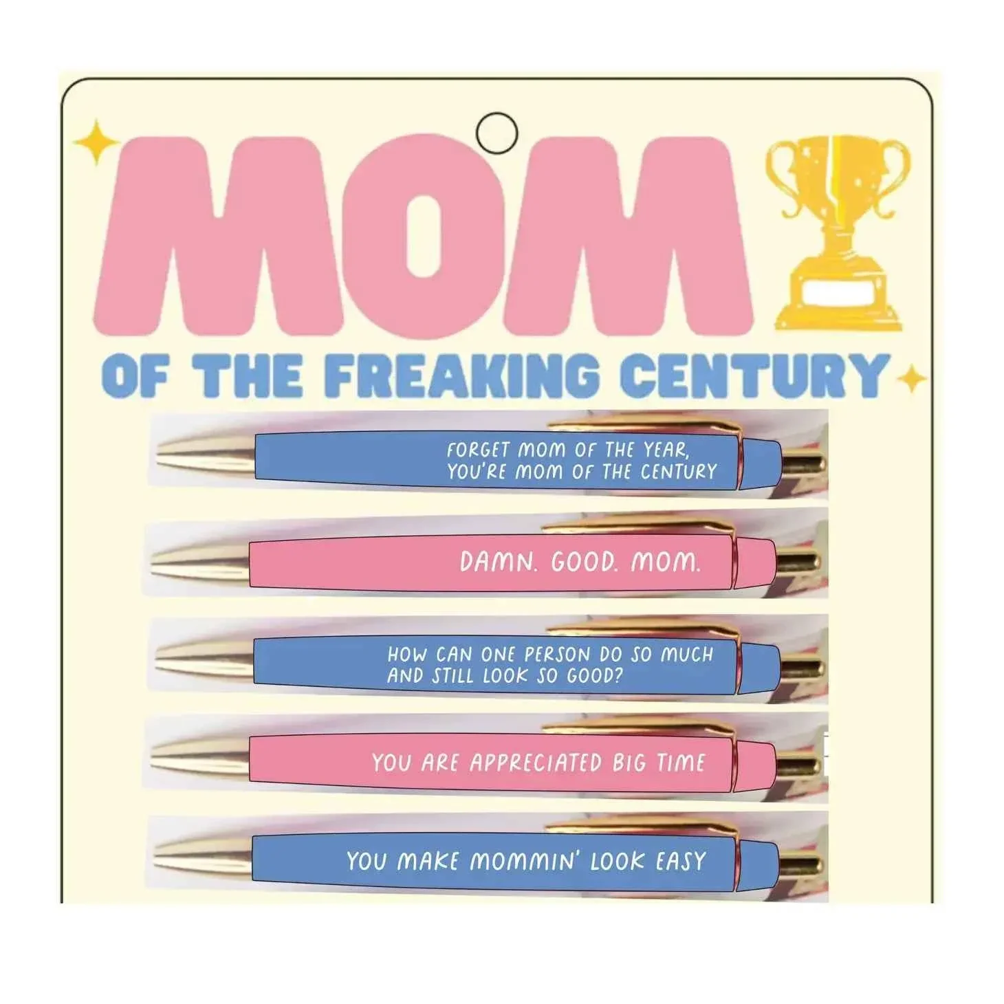 Mom Of The Freaking Century Pen Set - Image 2
