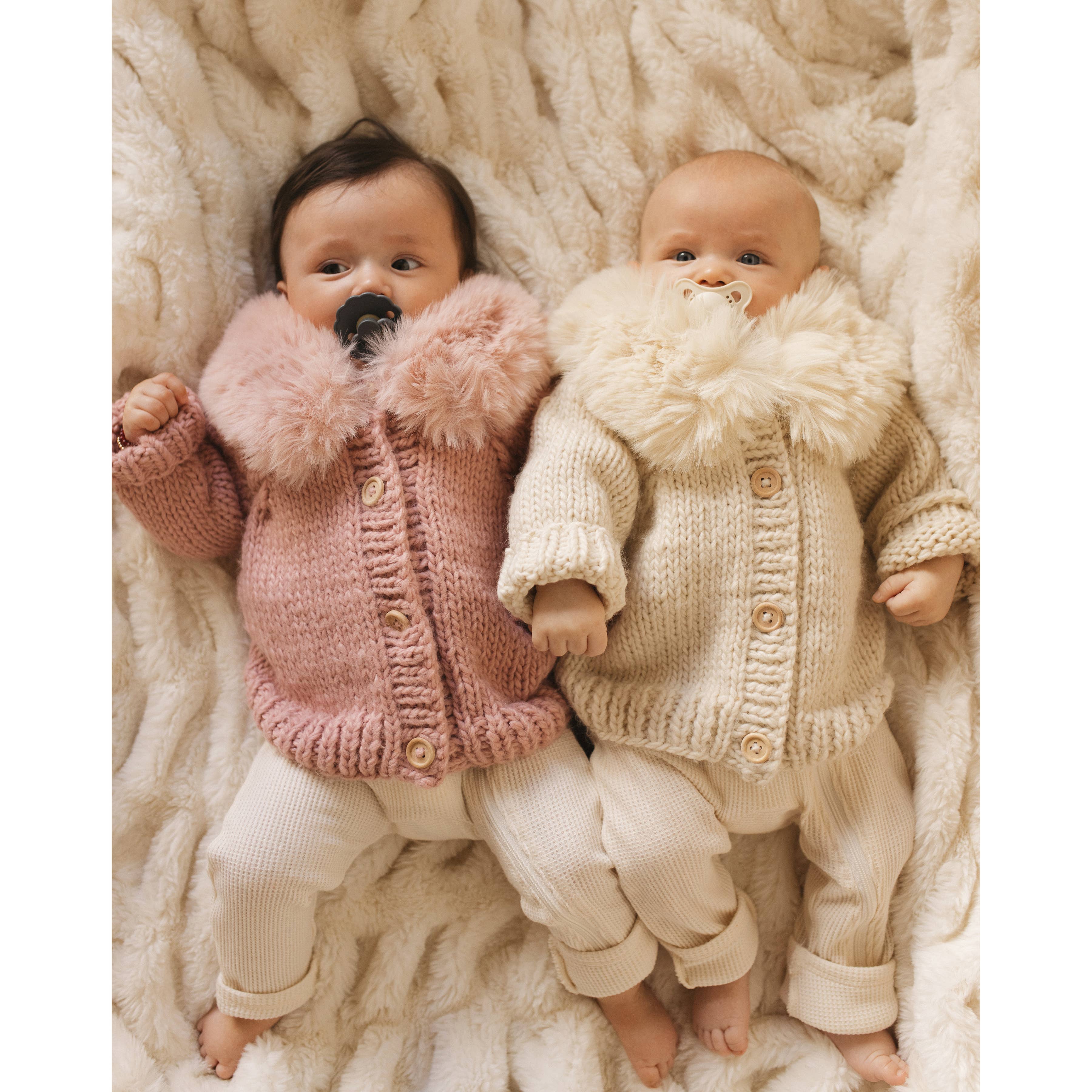 Fur Collar Cardigan Sweater Baby & Toddler - Image 5