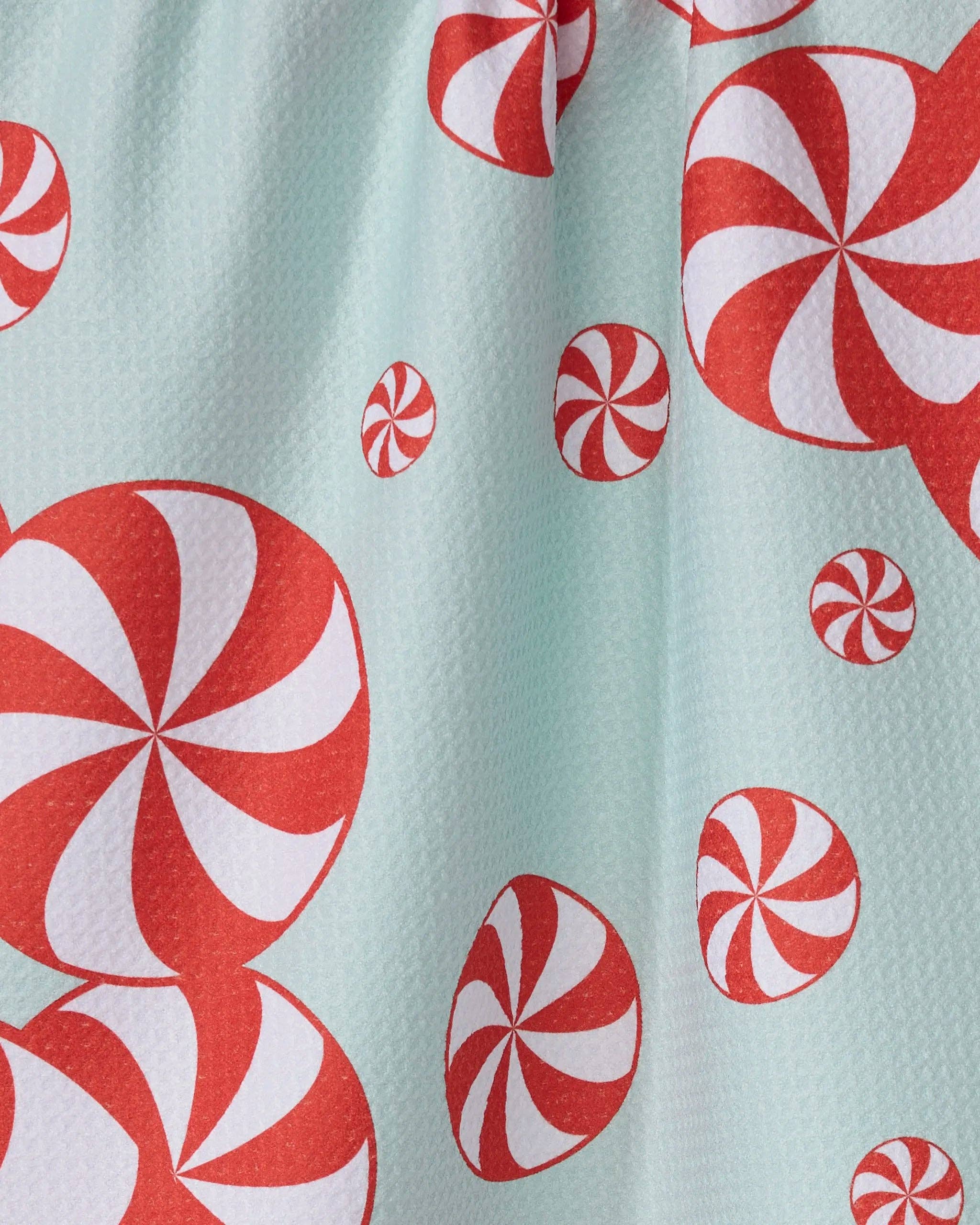 Geometry - Peppermint Swirl Tea Towel - Image 2