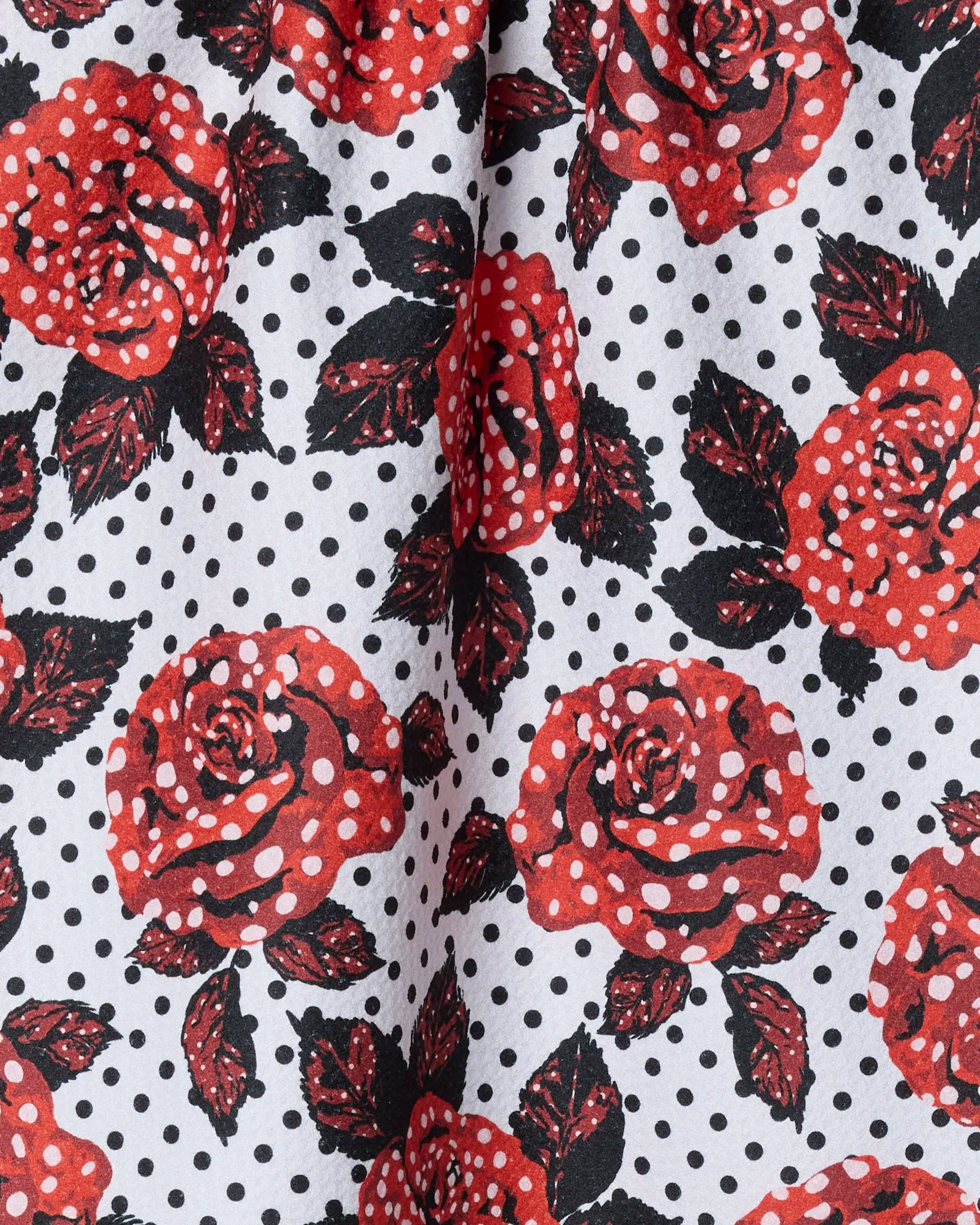 Geometry - Polka Rose Tea Towel - Image 2