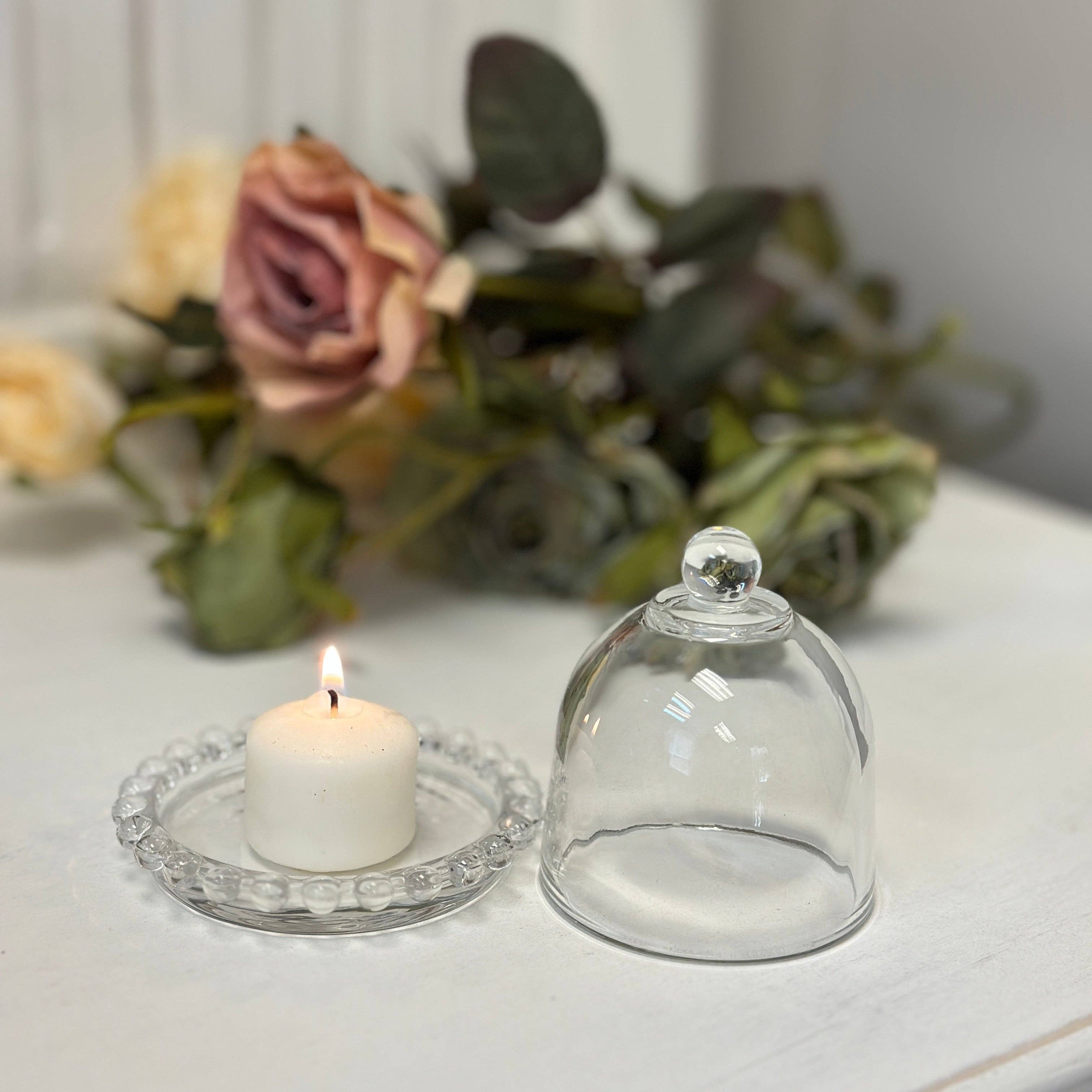 Glass Dome Display Cloche with Base - Image 9