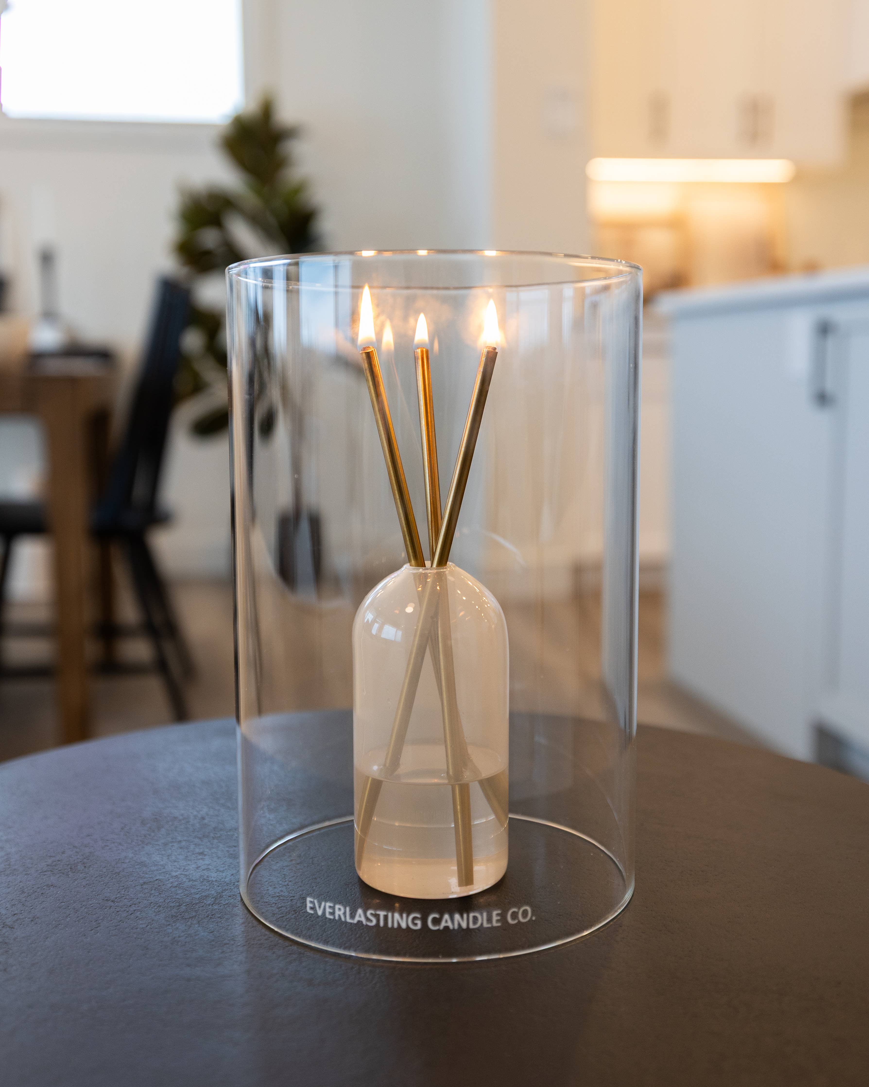 Glass Hurricane Vase for Candles - Image 4