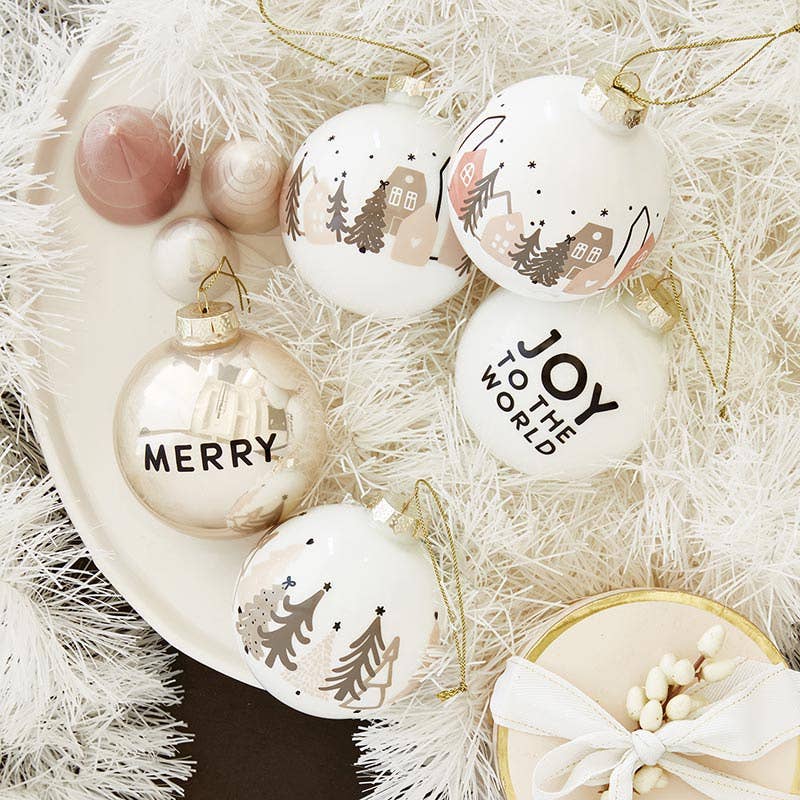 Orn Set Merry Trees Glass - Image 4