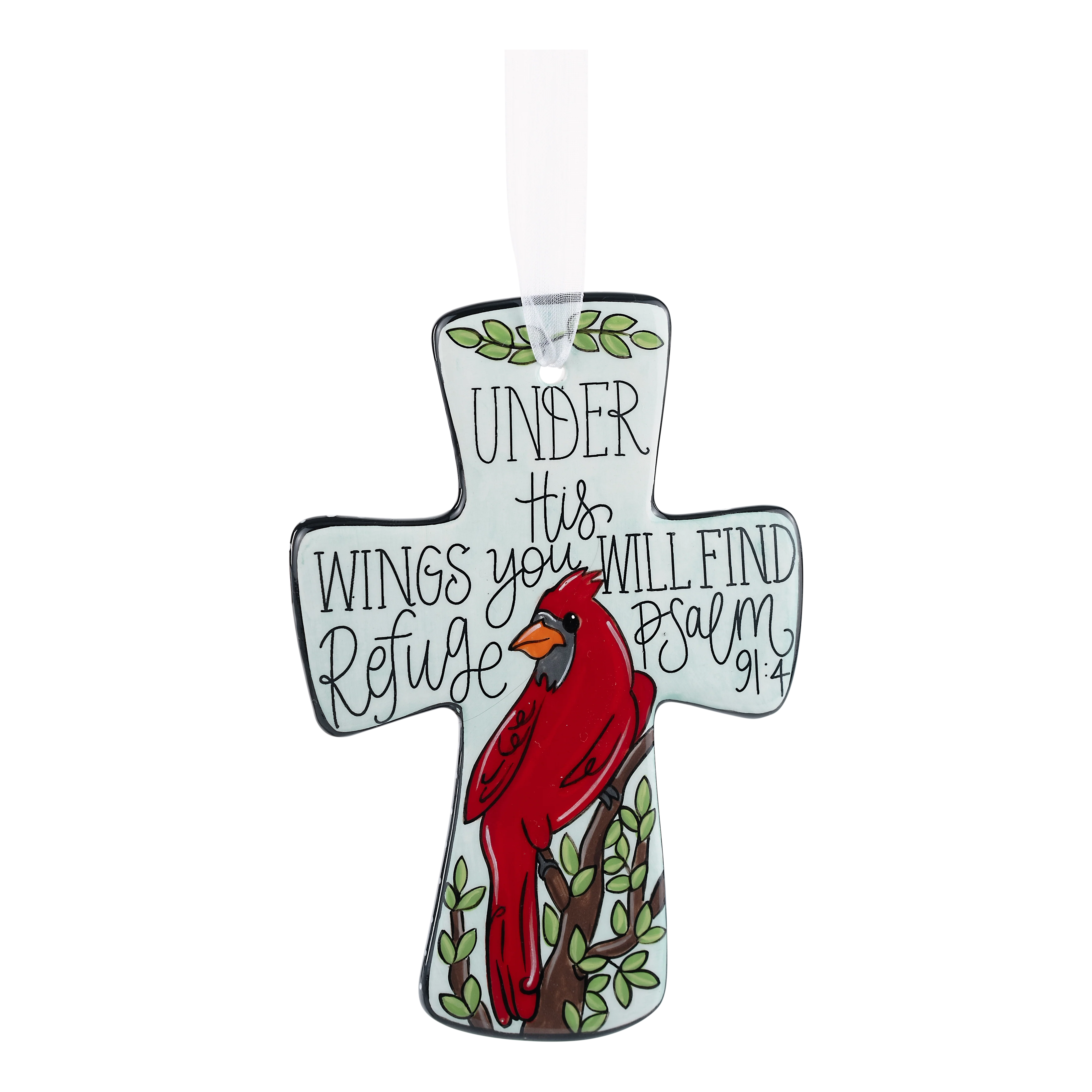 Under His Wings Red Bird Cross