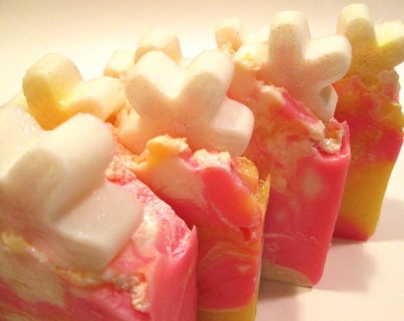 Tropical Plumeria Soap Handmade Cold Process Vegan Soap - Image 3