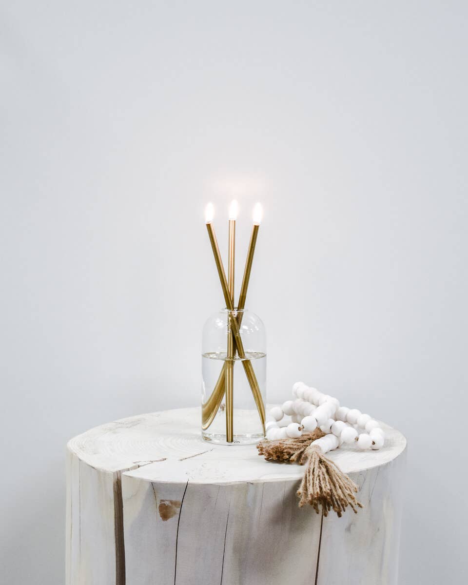 Gold Everlasting Candles – Reusable Steel Oil Candles - Image 13