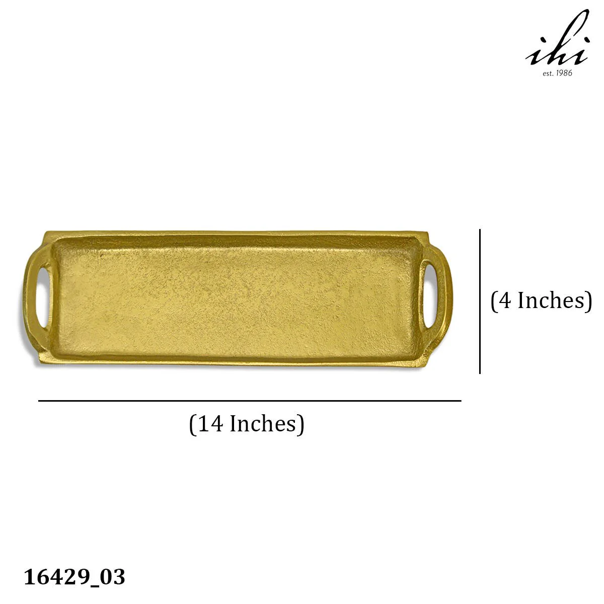 GOLD RECT TRAY - Image 7