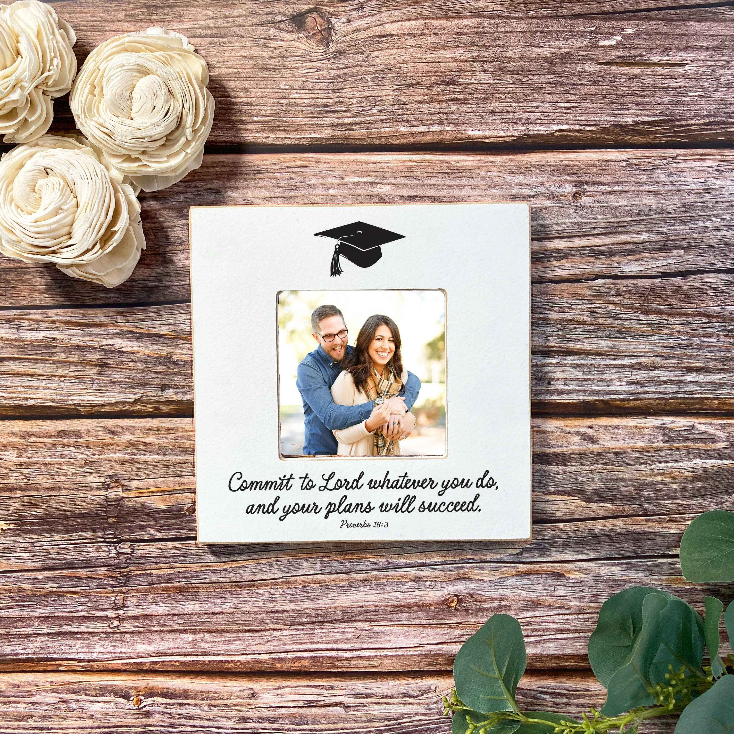 Graduation Picture Frame-Commit To The Lord Whatever You Do - Image 4