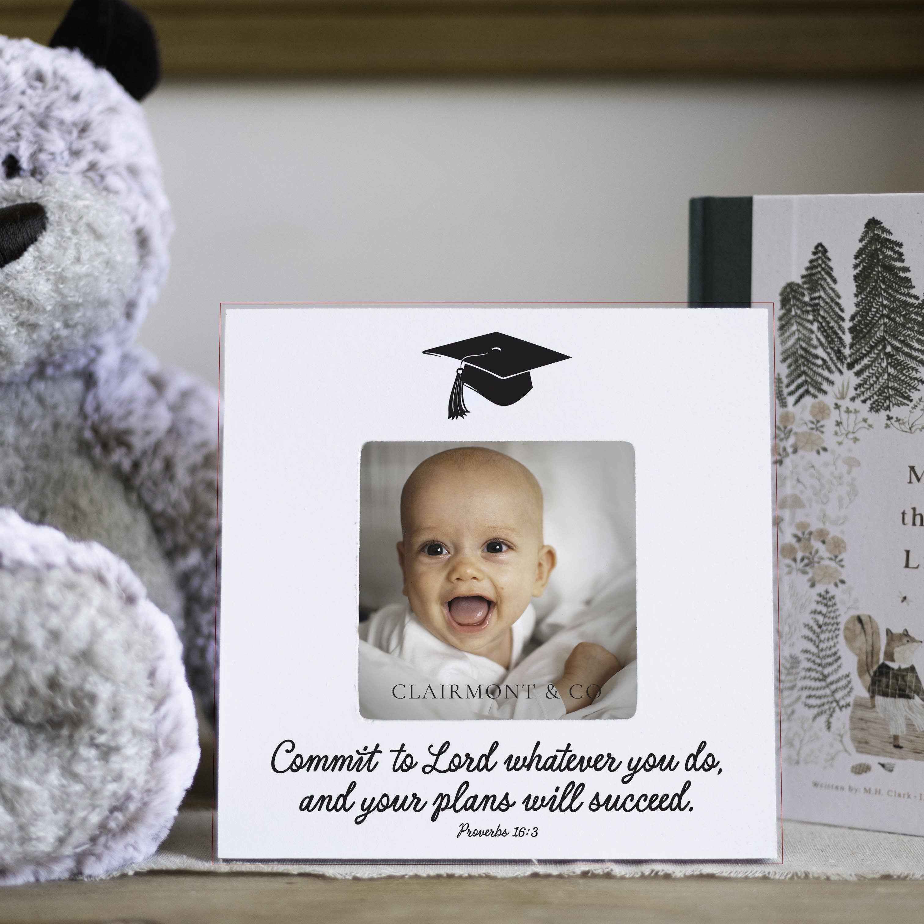 Graduation Picture Frame-Commit To The Lord Whatever You Do - Image 5