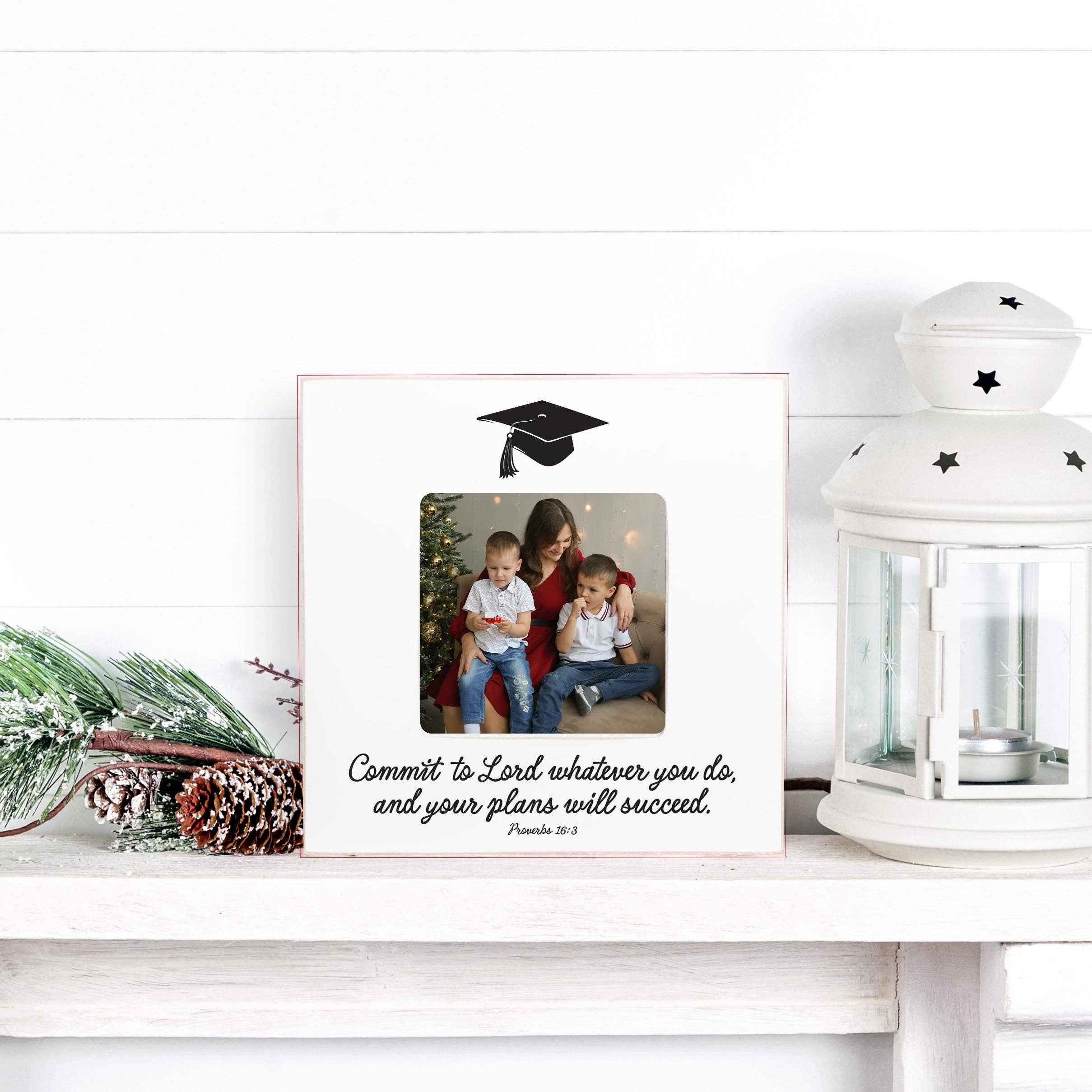 Graduation Picture Frame-Commit To The Lord Whatever You Do - Image 6
