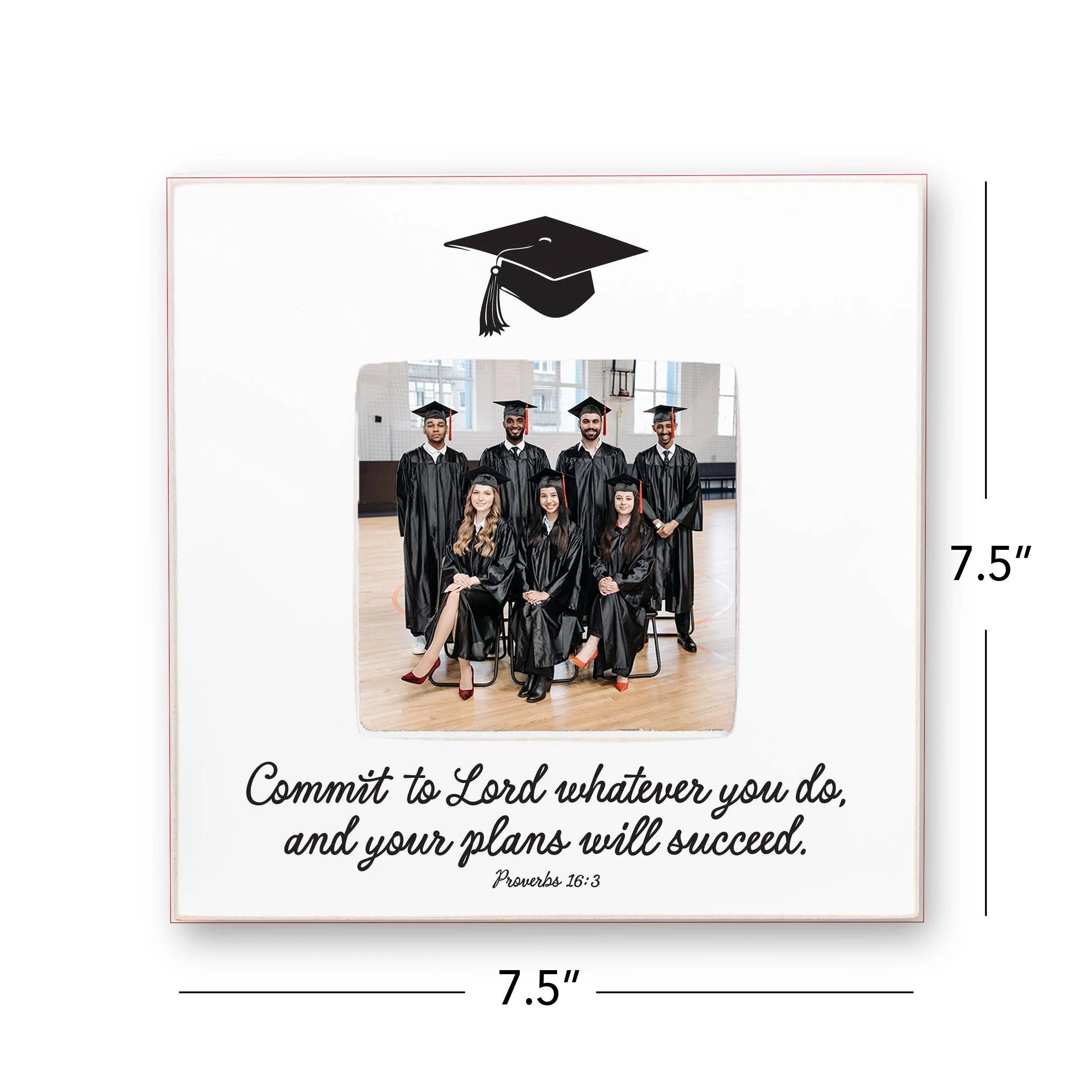 Graduation Picture Frame-Commit To The Lord Whatever You Do - Image 8