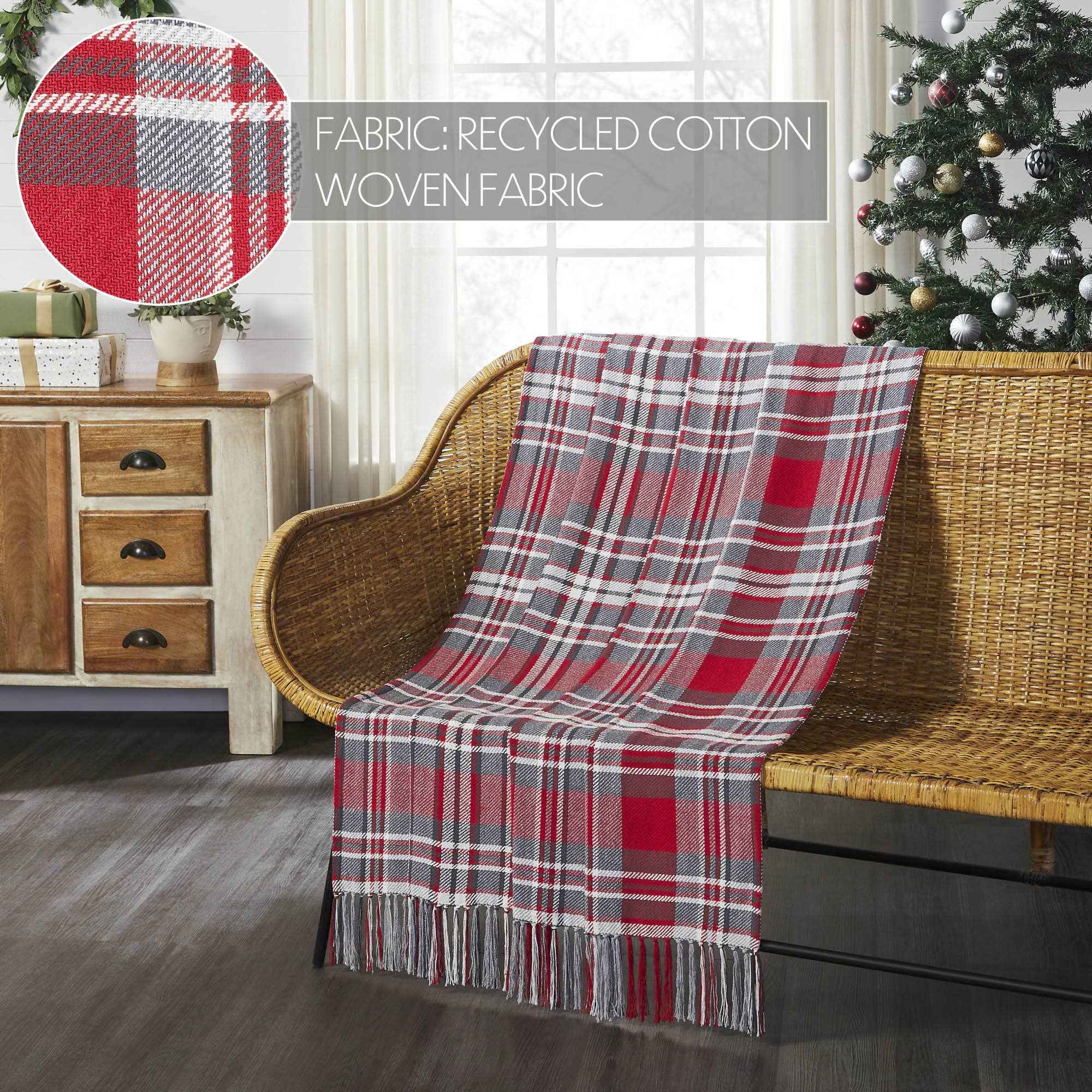 Gregor Plaid Woven Throw 50x60 - Image 5