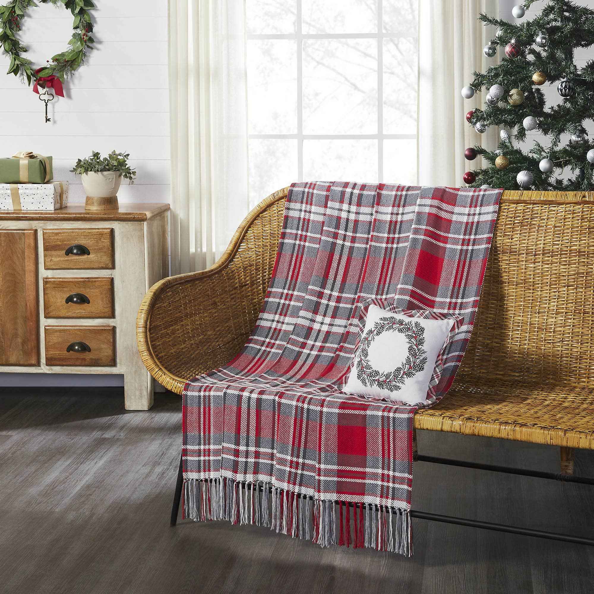 Gregor Plaid Woven Throw 50x60 - Image 7