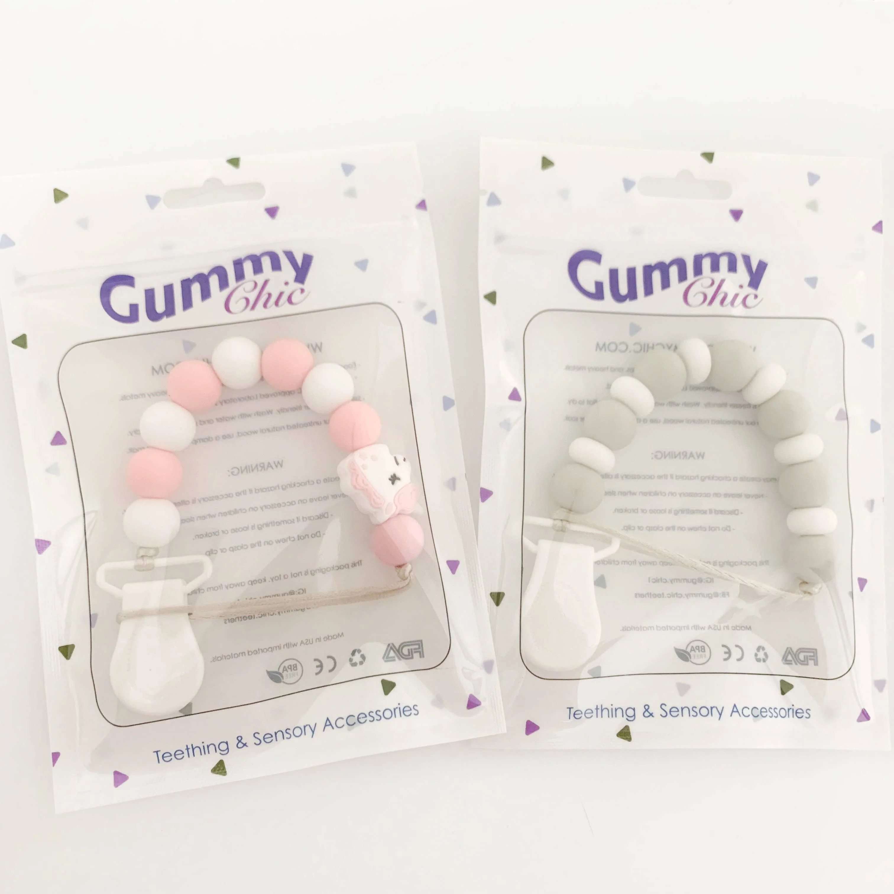 Gummy Chic Silicone Pacifier Holder Clip - Image 9