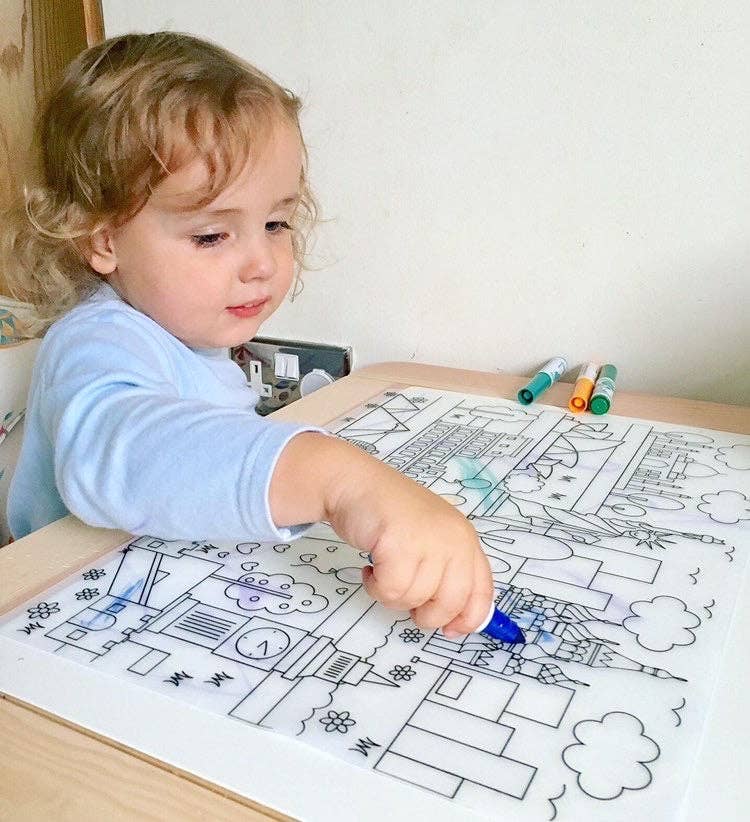 Reusable Silicone Coloring Placemats - Gift for Kids - Image 5