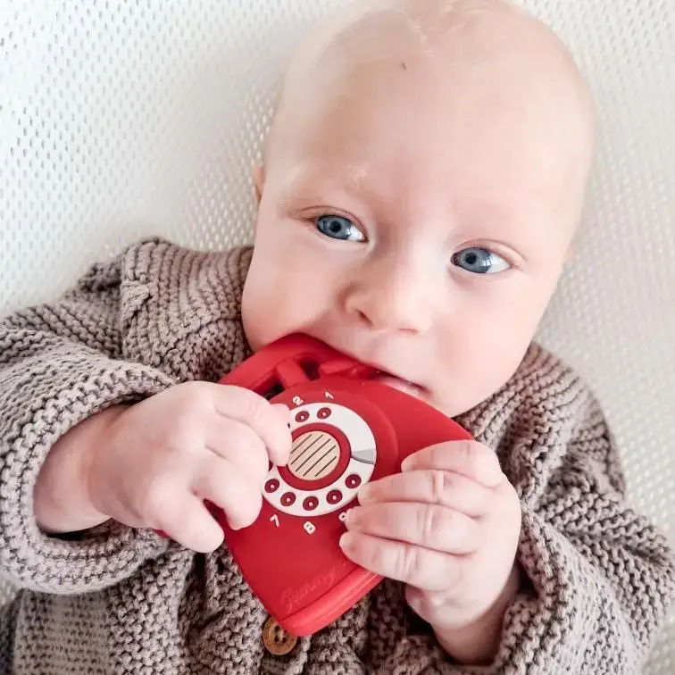 Vintage Phone Teether Toy for Teething Babies -Fun Baby Gift - Image 3