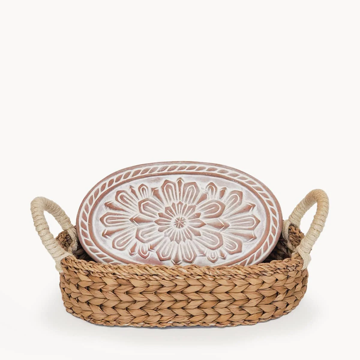 Handmade Bread Warmer & Wicker Basket - Flower - Image 6