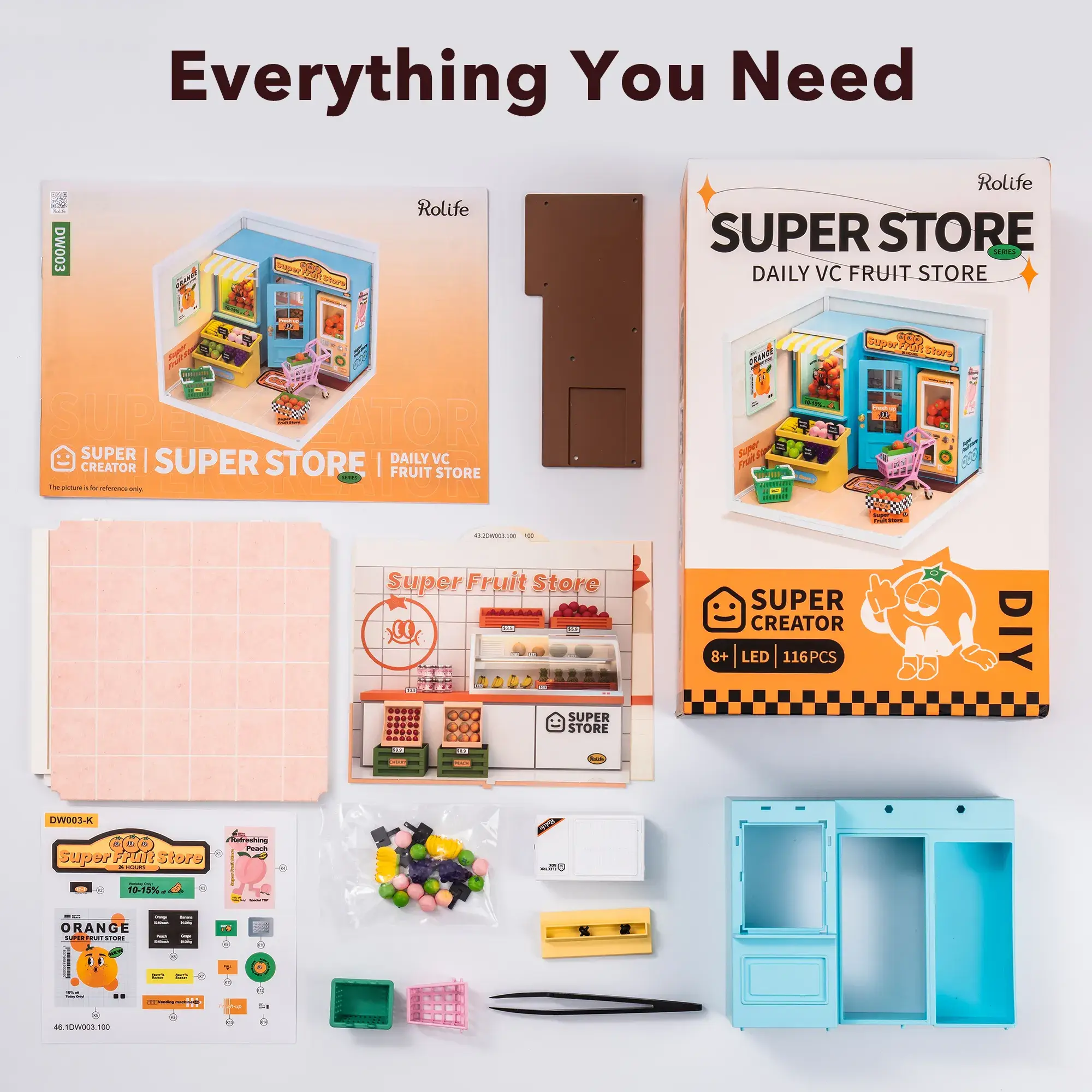 Hands Craft - DIY Miniature House Kit: Daily VC Fruit Store - Image 3