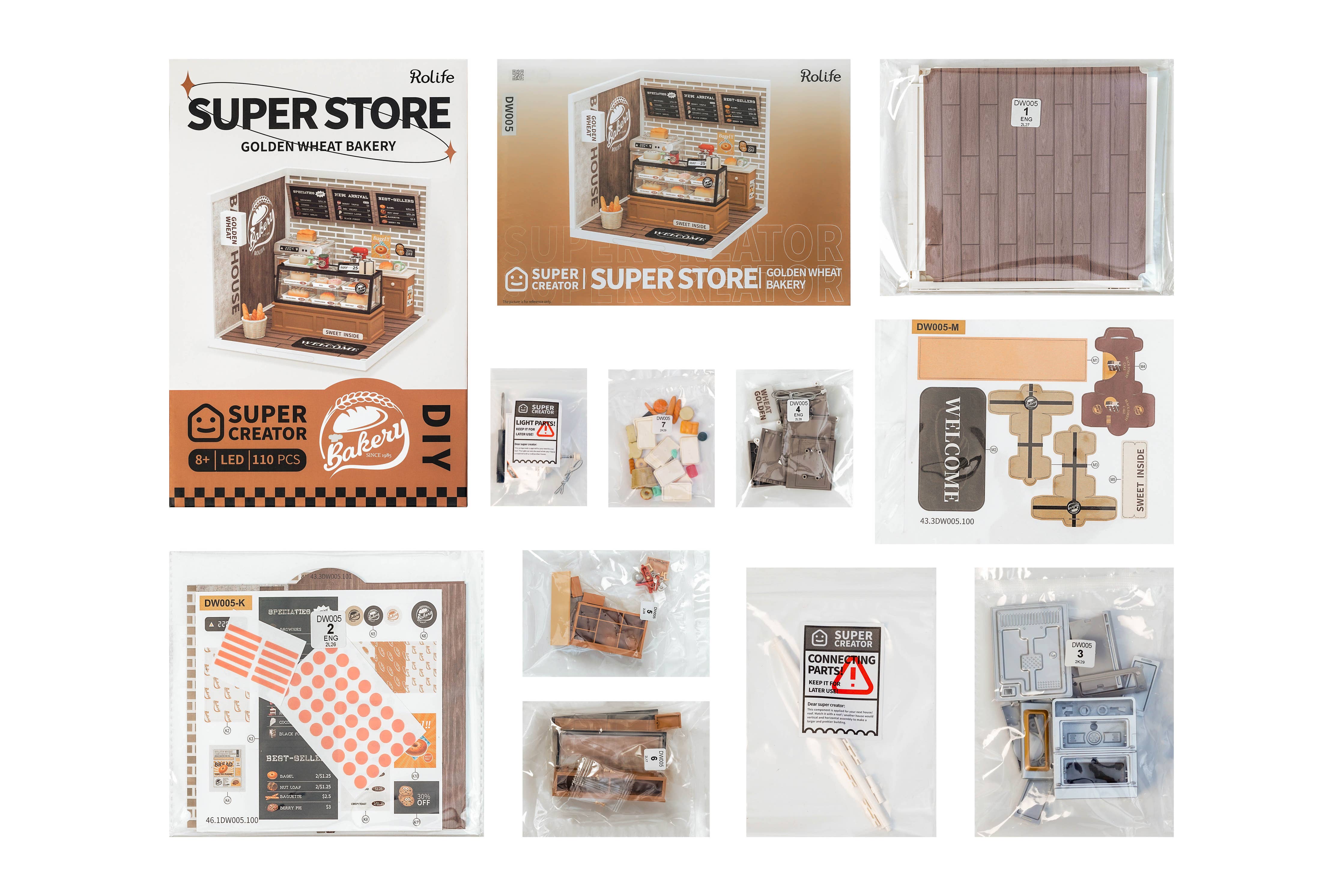 Hands Craft - DIY Miniature House Kit: Golden Wheat Bakery - Image 2