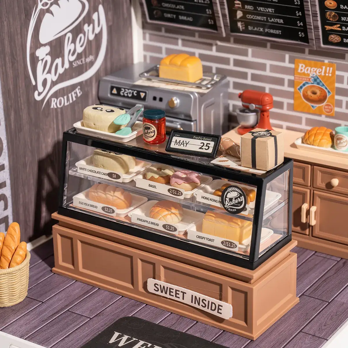 Hands Craft - DIY Miniature House Kit: Golden Wheat Bakery - Image 6