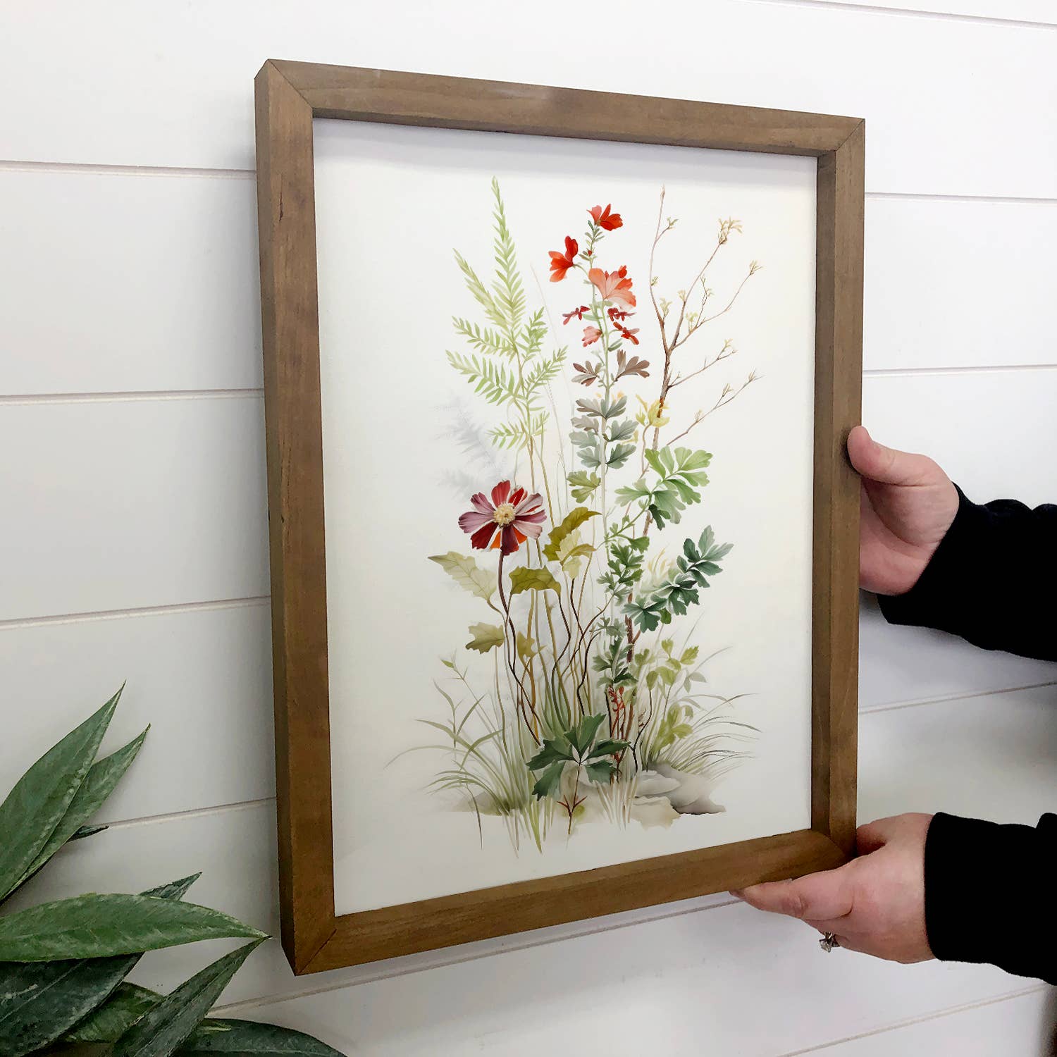 Gentle Wildflowers - Wildflower Canvas Art - Wood Framed Art - Image 2