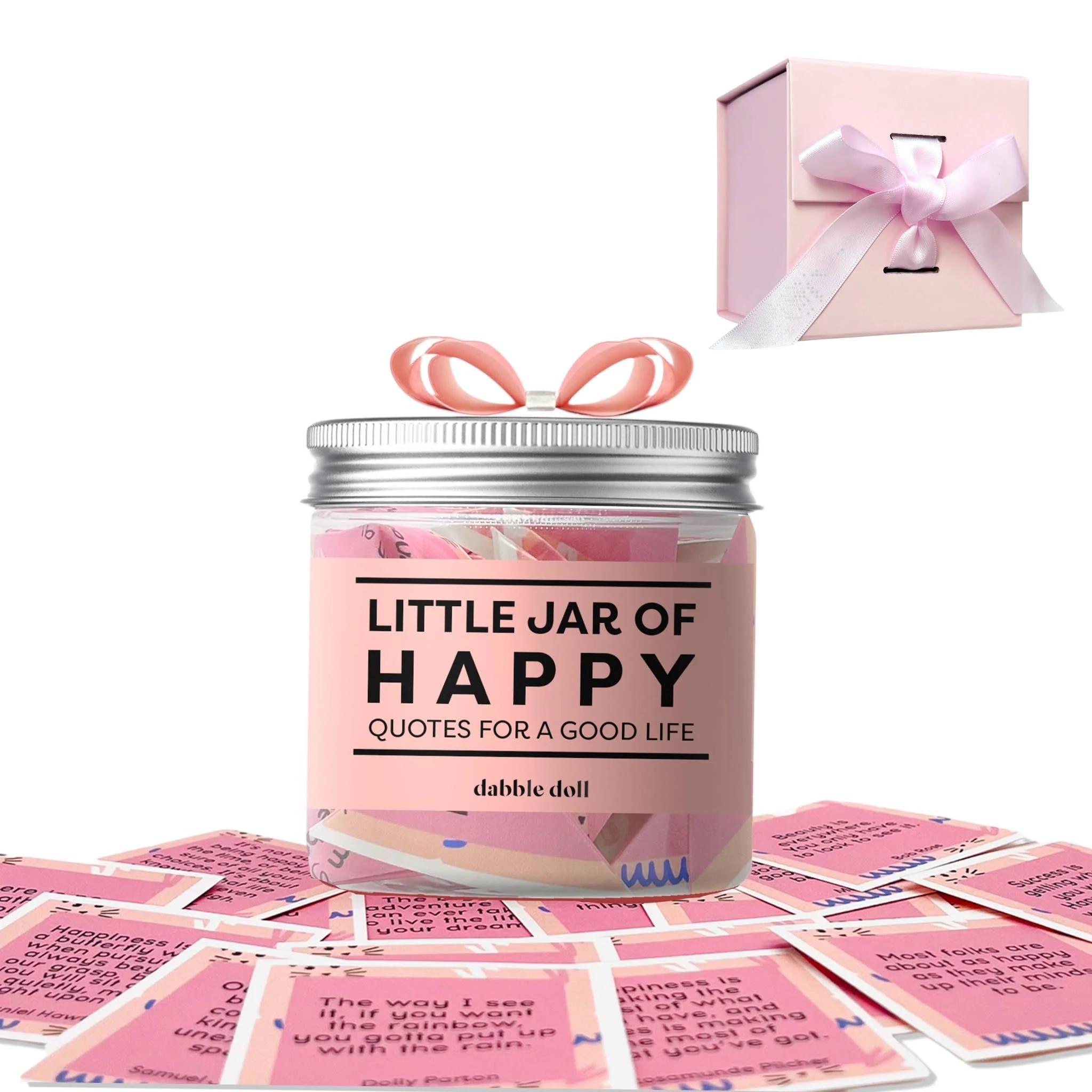 Happy Jar, uplifting quotes with Gift Box