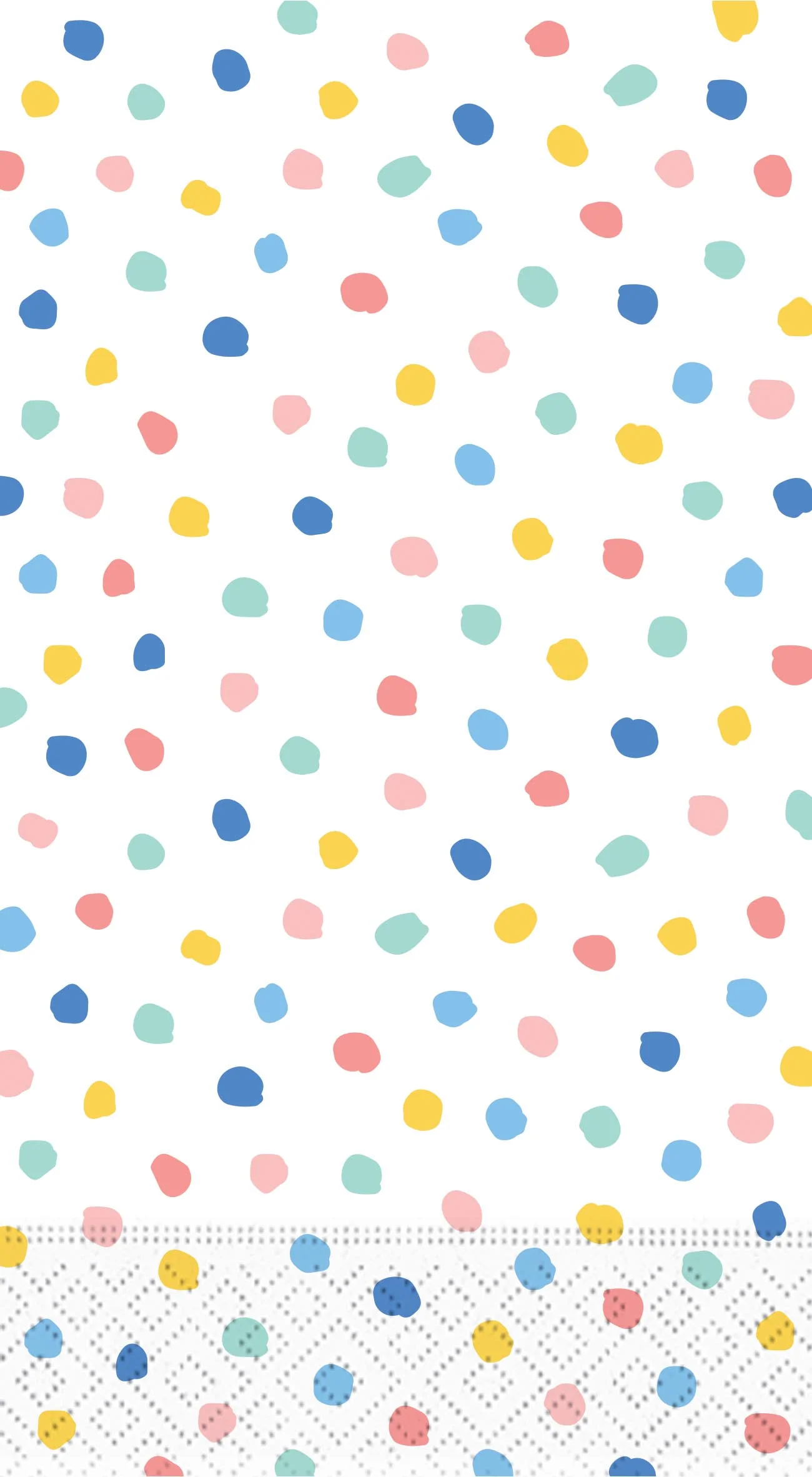 Happy Stripes and Dots Guest Towel Napkin