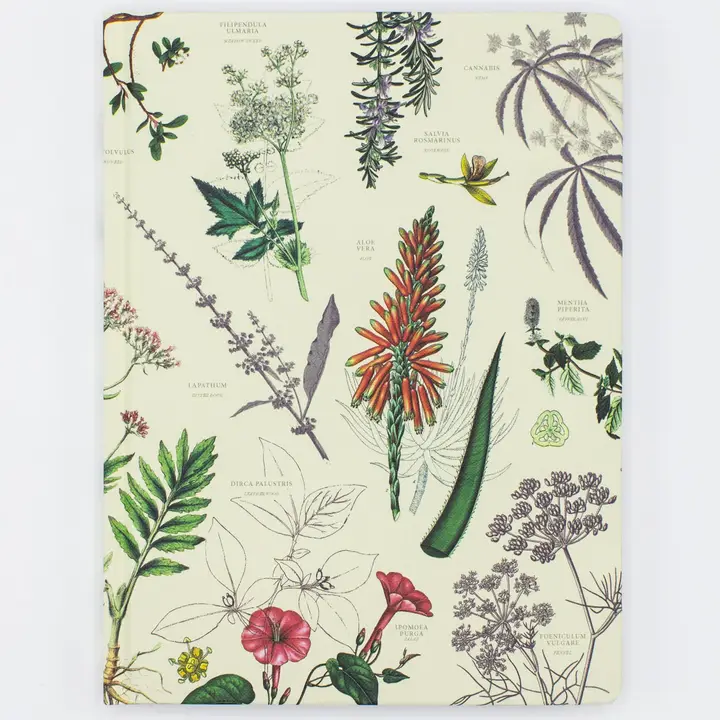 Hardcover Notebook-Medicinal Botany-Lined/Grid