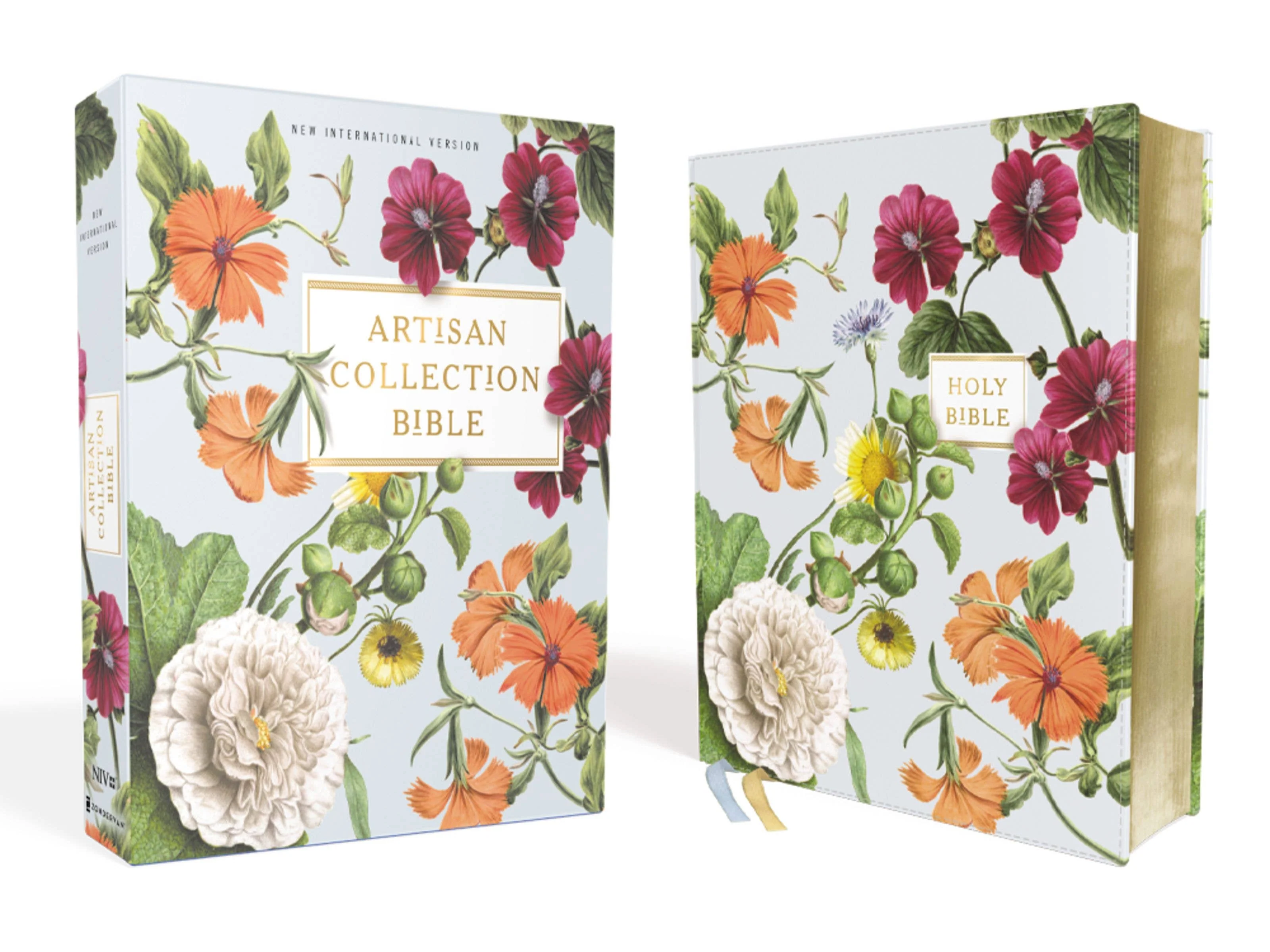 NIV Artisan Collection Bible Leathersoft Blue Floral - Image 2