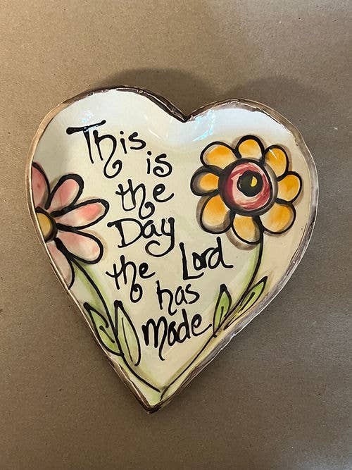 Small Heart Plate - The Day Lord Has Made