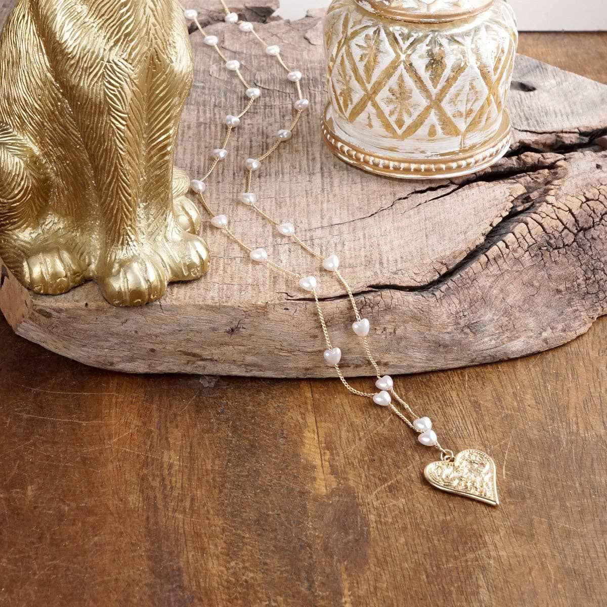Pearl Station Long Necklace - Image 2