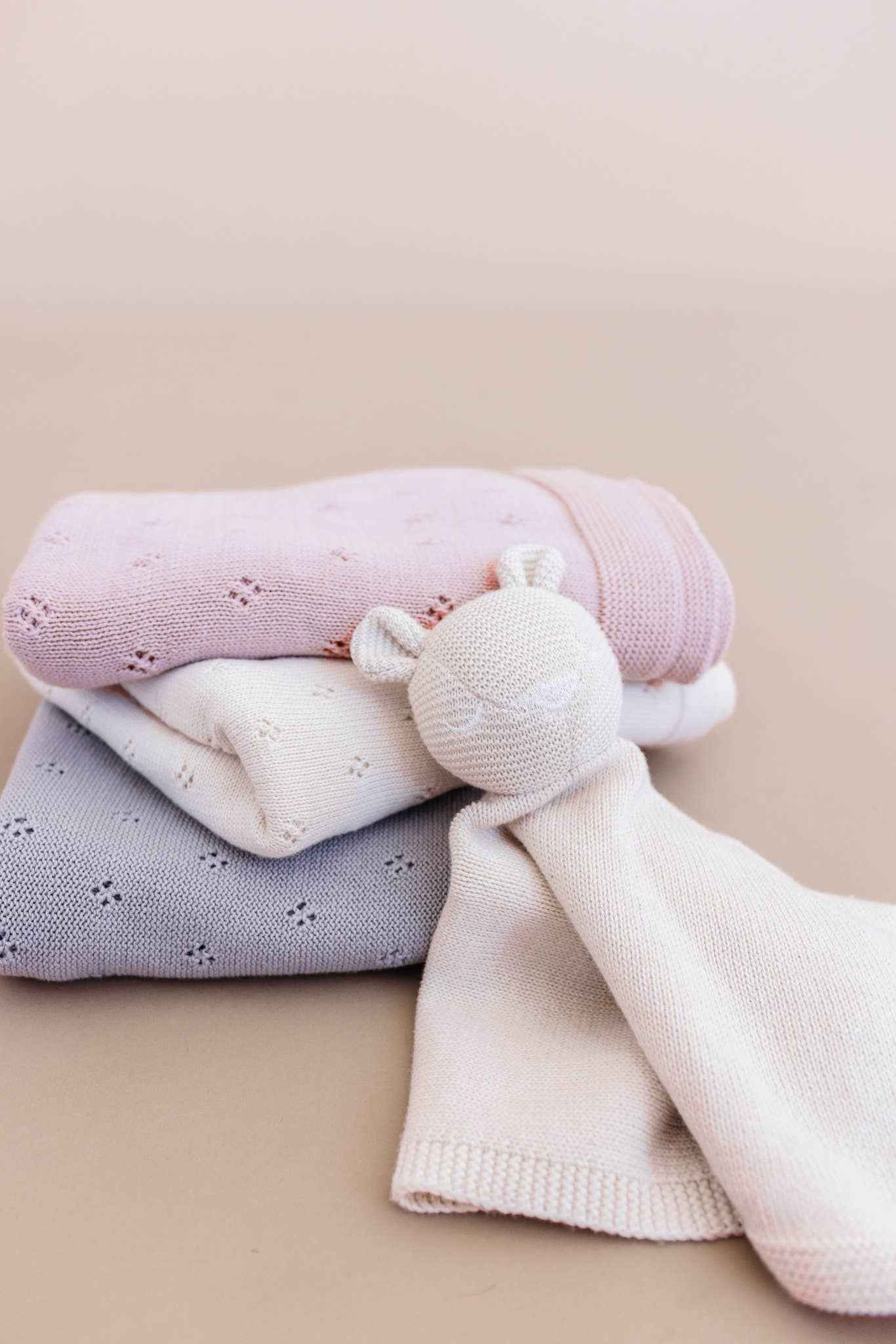 Heirloom Pique Blanket Blush Organic Cotton : Blush - Image 3
