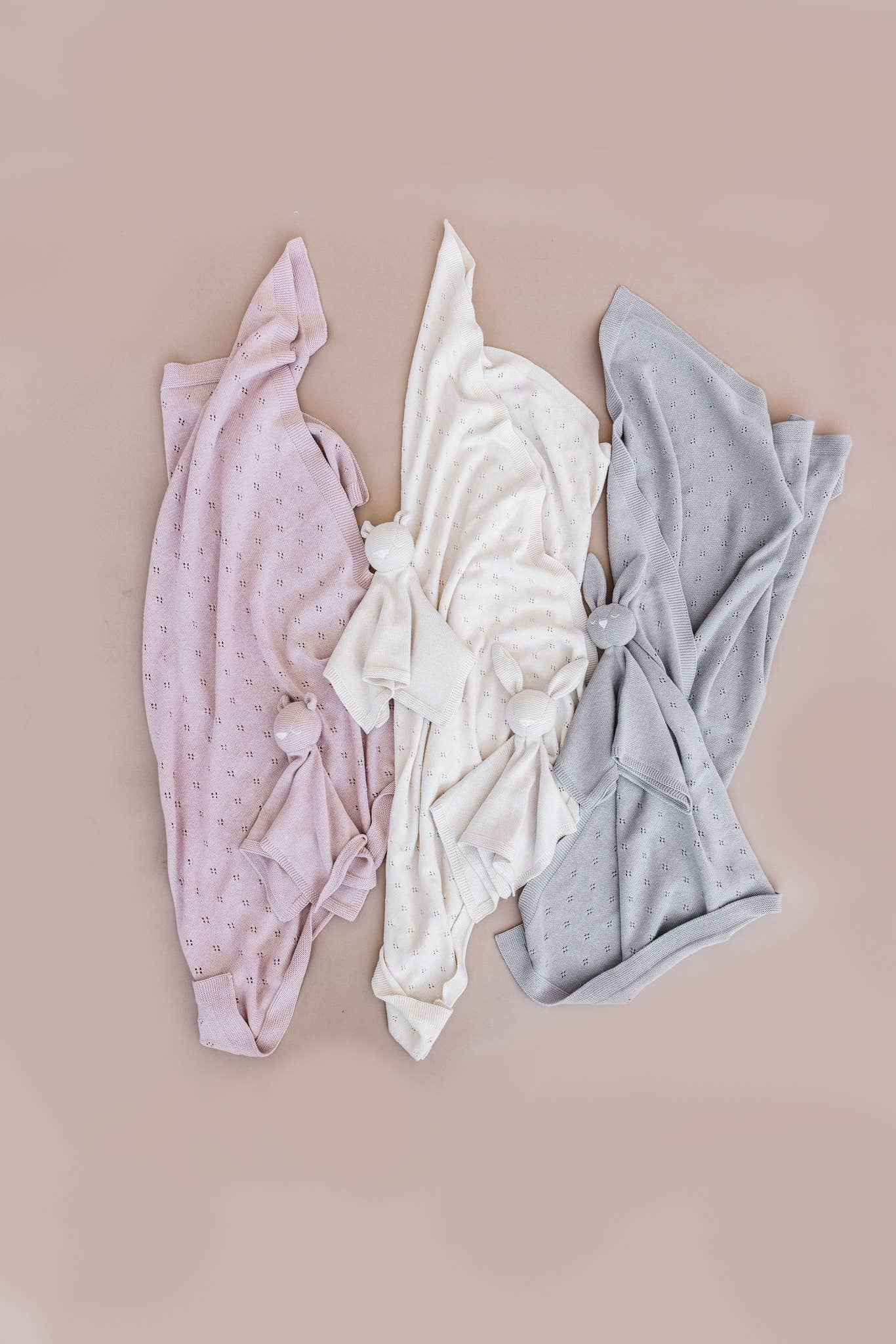 Heirloom Pique Blanket Blush Organic Cotton : Blush - Image 4