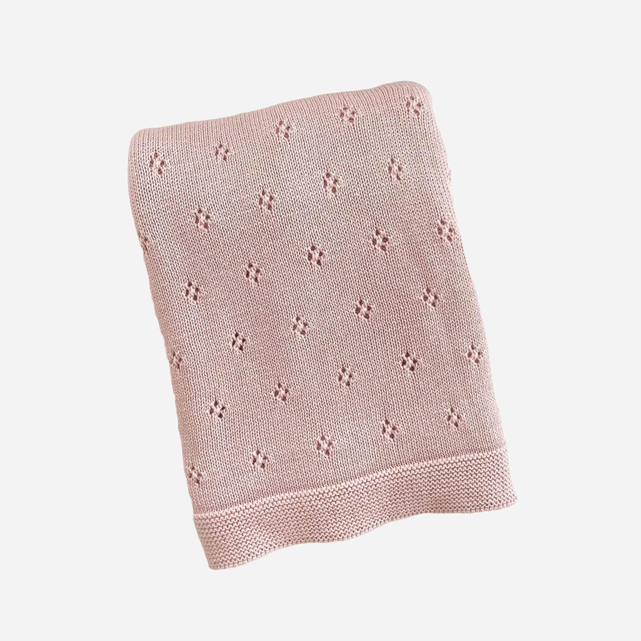 Heirloom Pique Blanket Blush Organic Cotton : Blush - Image 6