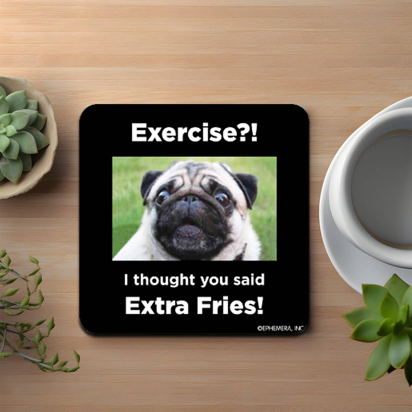 I Thought You Said Extra Fries Coaster - Image 3