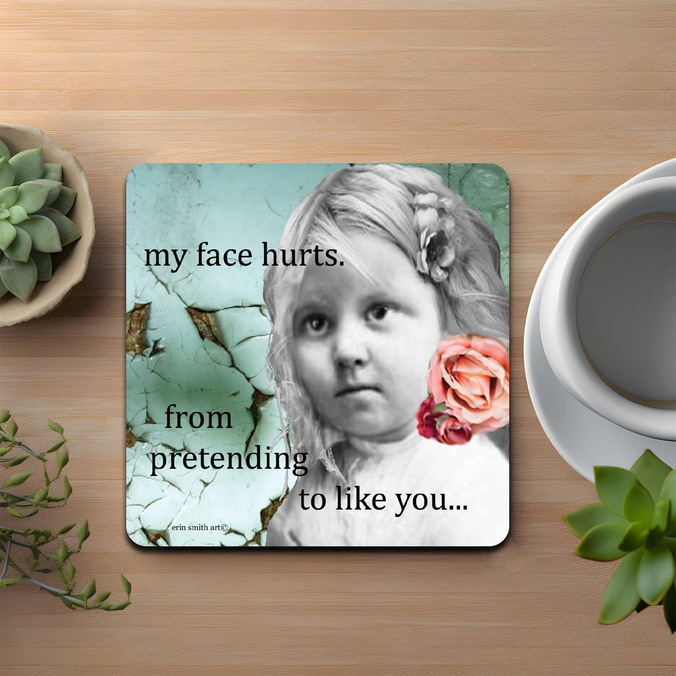 My Face Hurts Coaster - Image 3