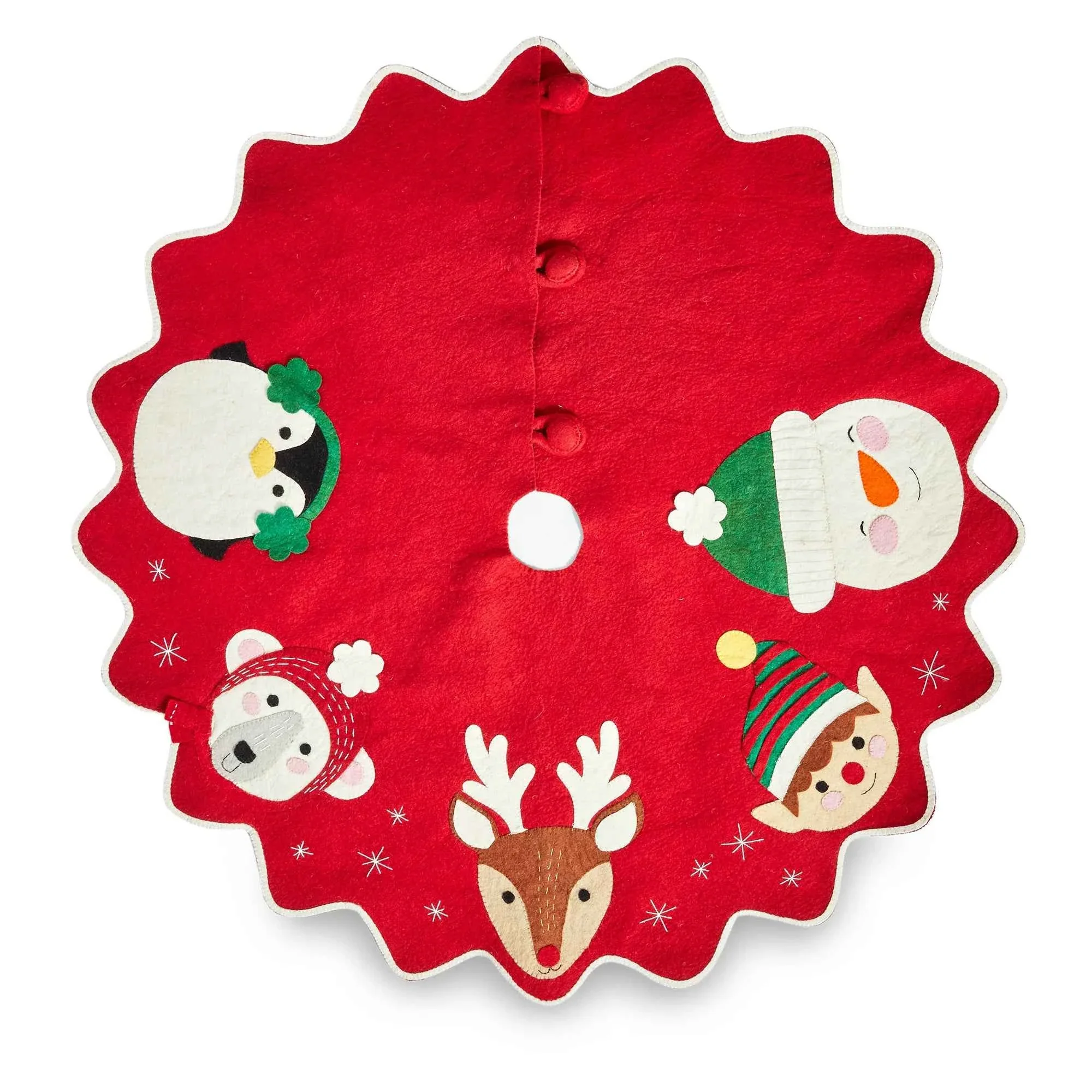 Holiday Cheer Felt Tree Skirt - Image 2