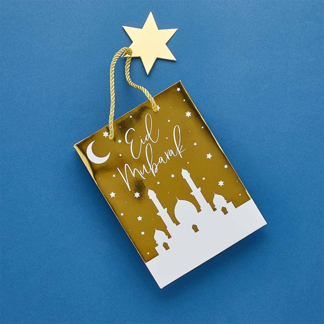 Gold Eid Gift Bag 5 Pack - Image 3